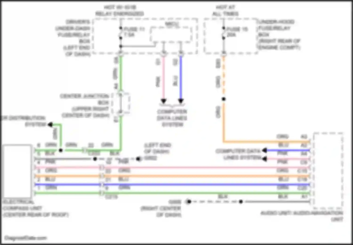 Wiring diagram pnk for Acura MDX III facelift (2015-2016) (22 of 120)