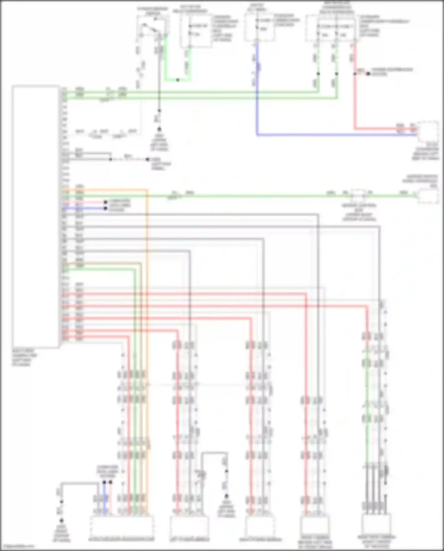 Wiring diagram power mirror switch for Acura MDX III facelift (2015-2016) (4 of 6)
