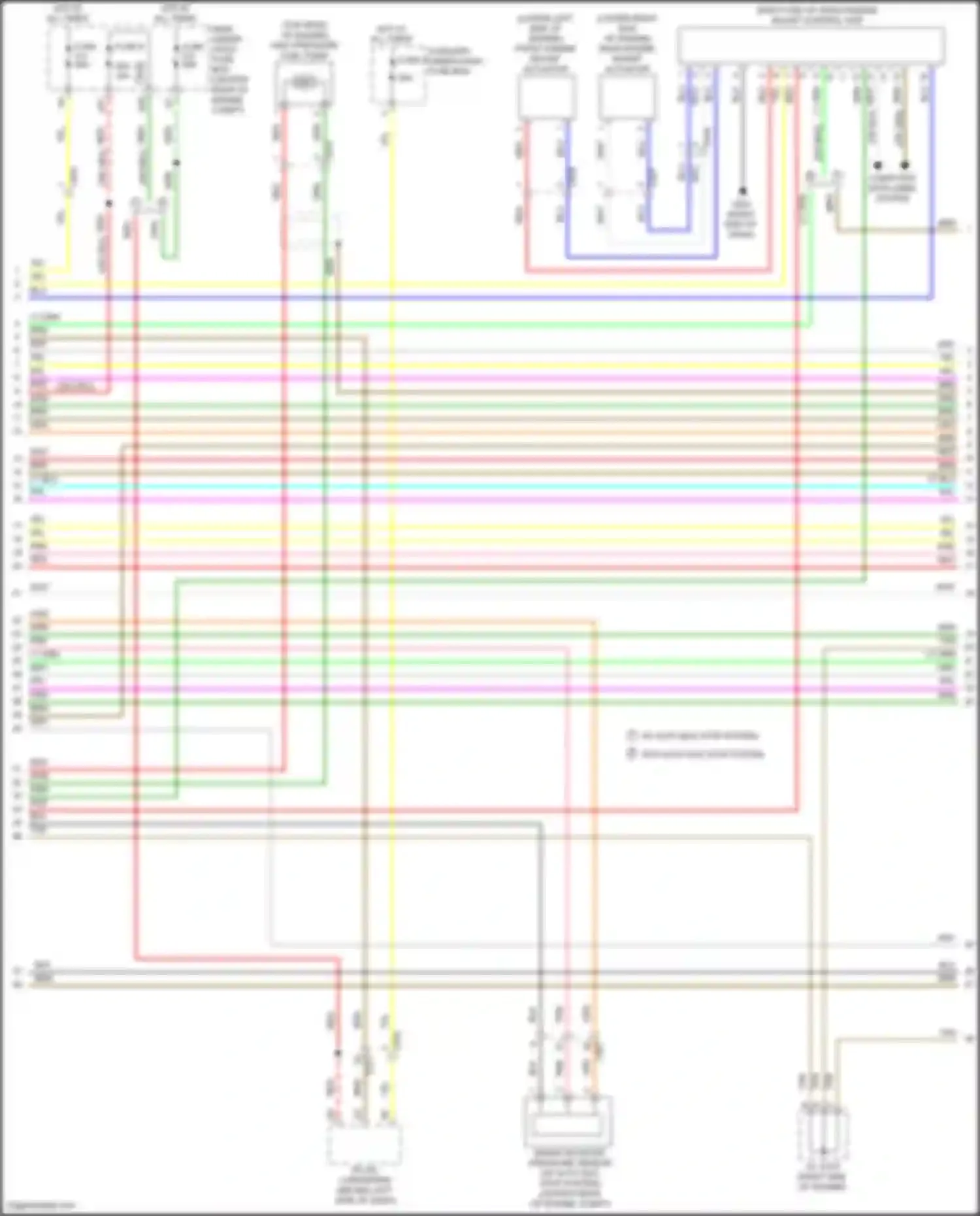 Wiring diagram rear engine mount actuator for Acura MDX III facelift (2015-2016) (1 of 1)
