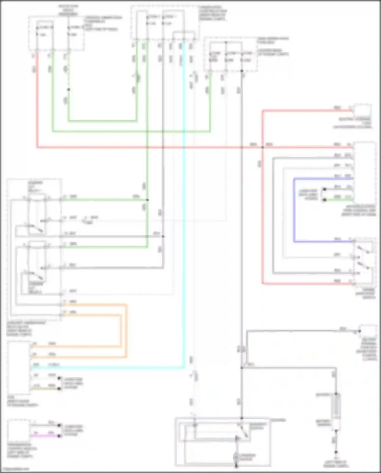 Wiring diagram red for Acura MDX III facelift (2015-2016) (49 of 122)