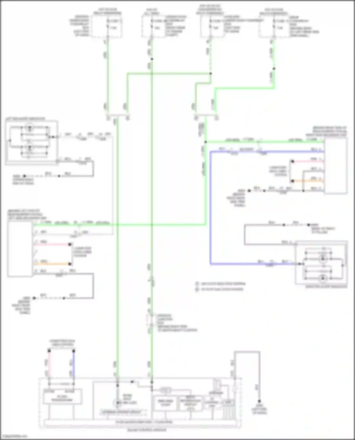 Wiring diagram right bsi alert indicator for Acura MDX III facelift (2015-2016) (1 of 2)