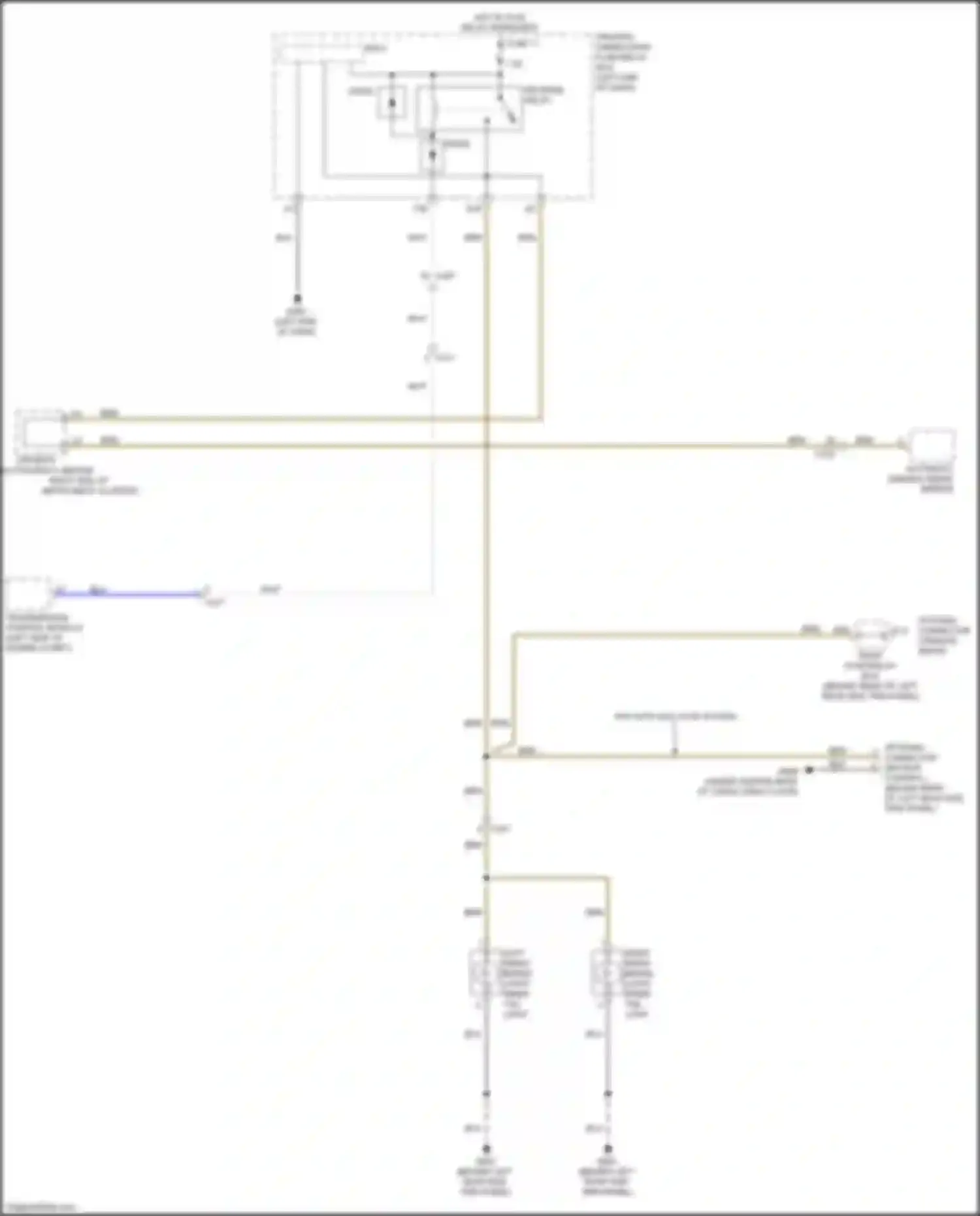 Wiring diagram right inner brake light/ inner tail light for Acura MDX III facelift (2015-2016) (1 of 1)