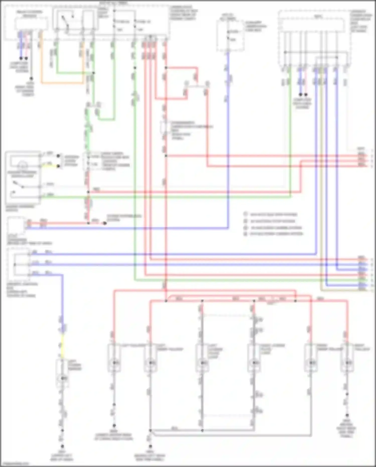 Wiring diagram right taillight for Acura MDX III facelift (2015-2016) (1 of 2)