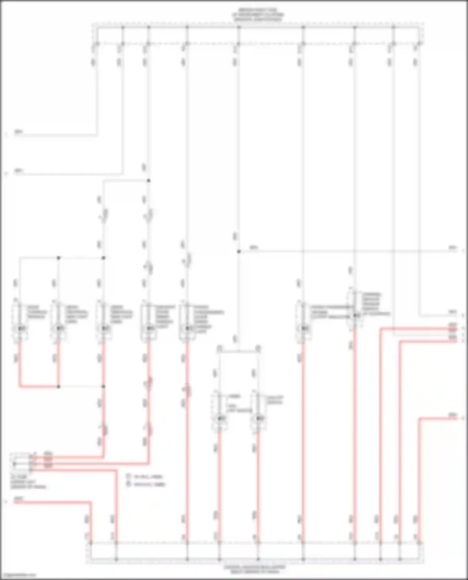 Wiring diagram roof console module for Acura MDX III facelift (2015-2016) (6 of 9)
