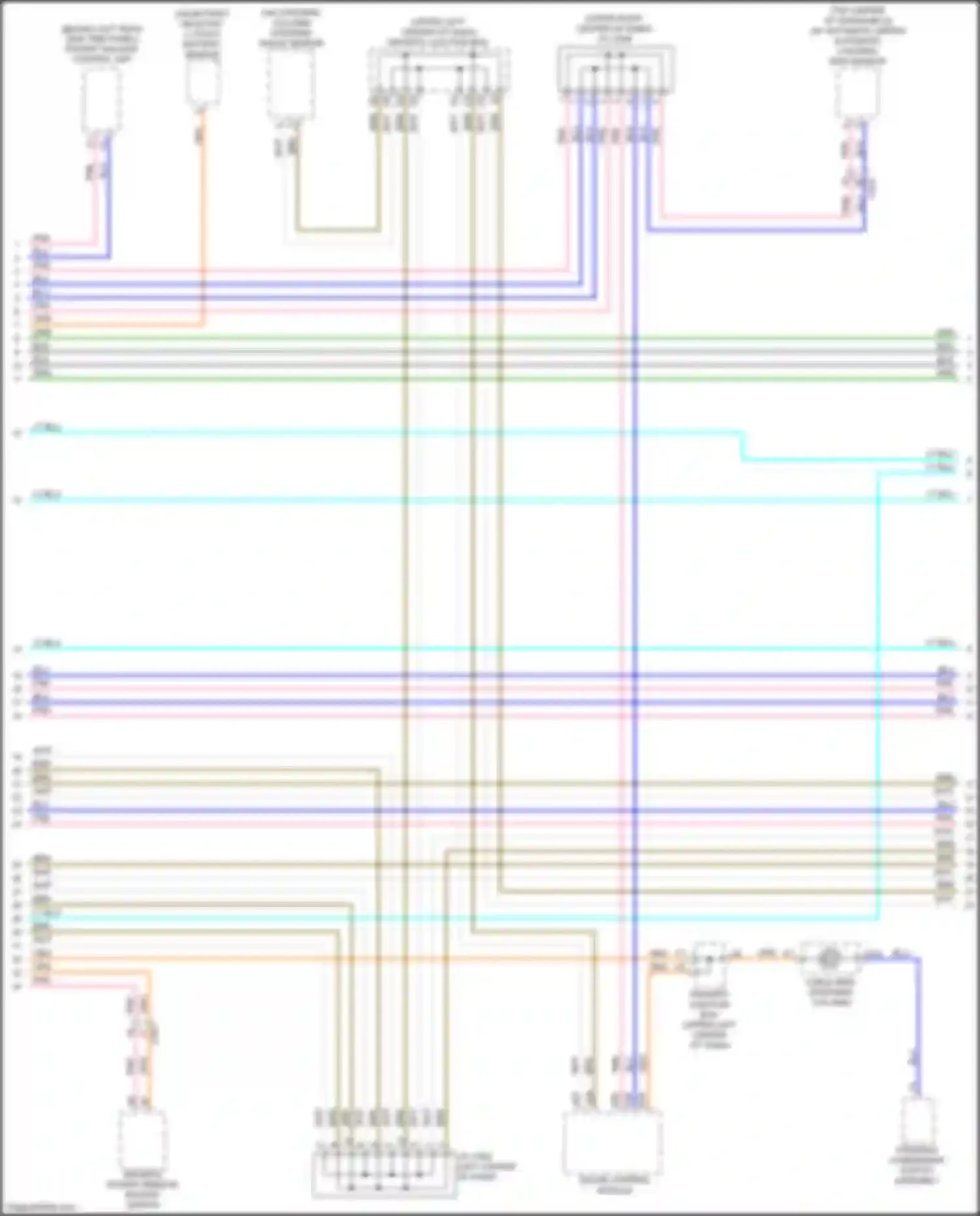 Wiring diagram steering column) for Acura MDX III facelift (2015-2016) (2 of 14)
