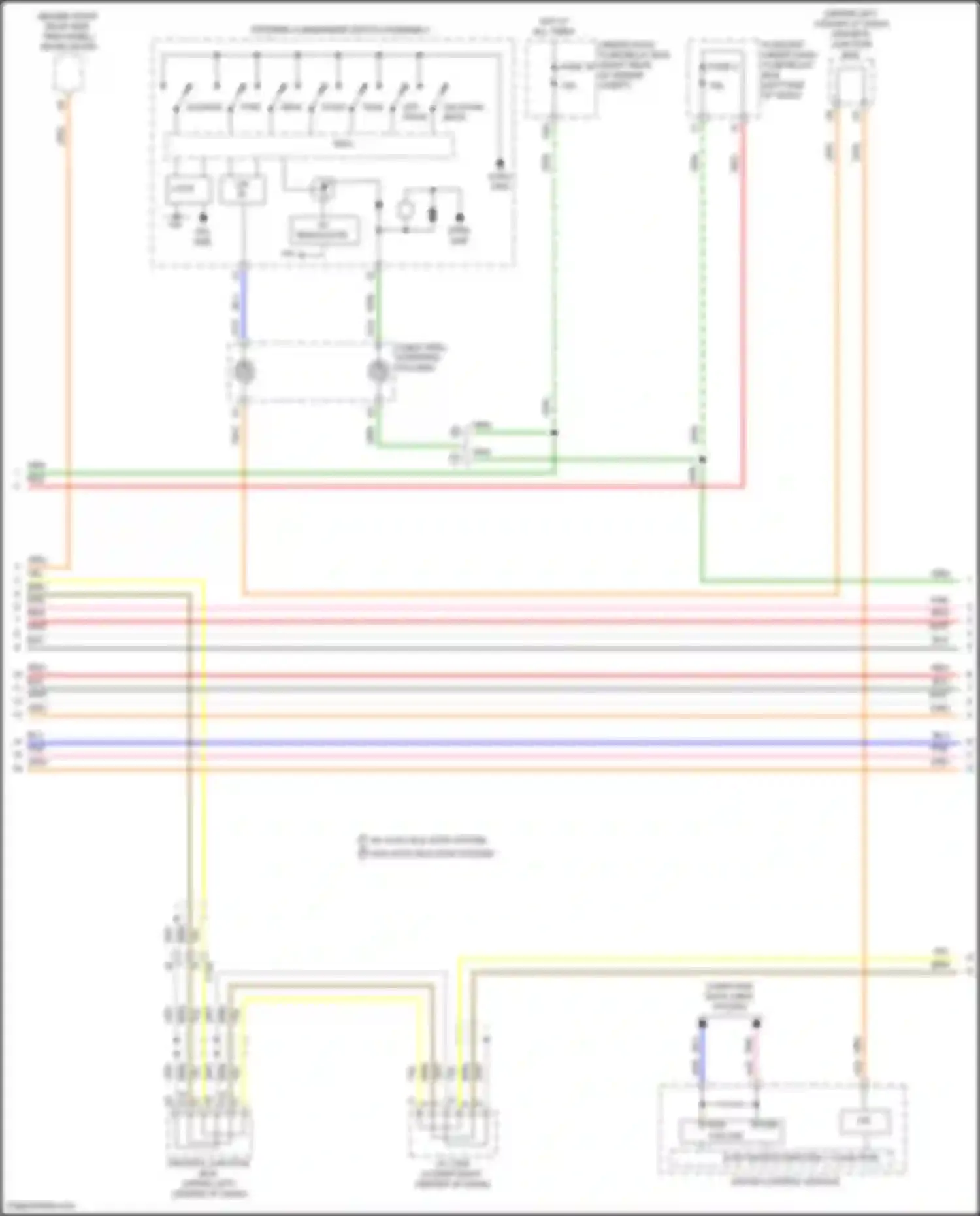 Wiring diagram steering commander switch assembly for Acura MDX III facelift (2015-2016) (10 of 11)