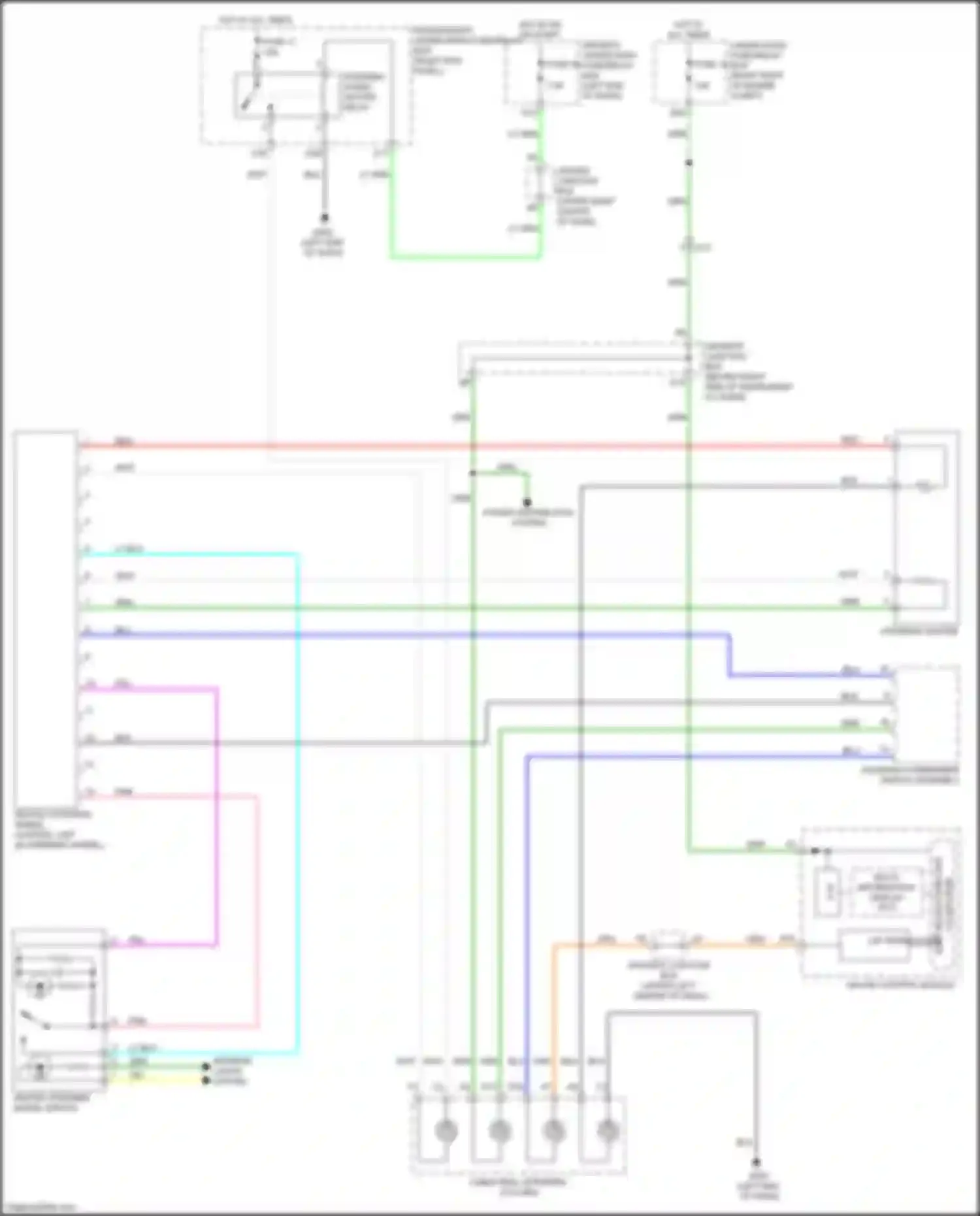 Wiring diagram steering commander switch assembly for Acura MDX III facelift (2015-2016) (11 of 11)