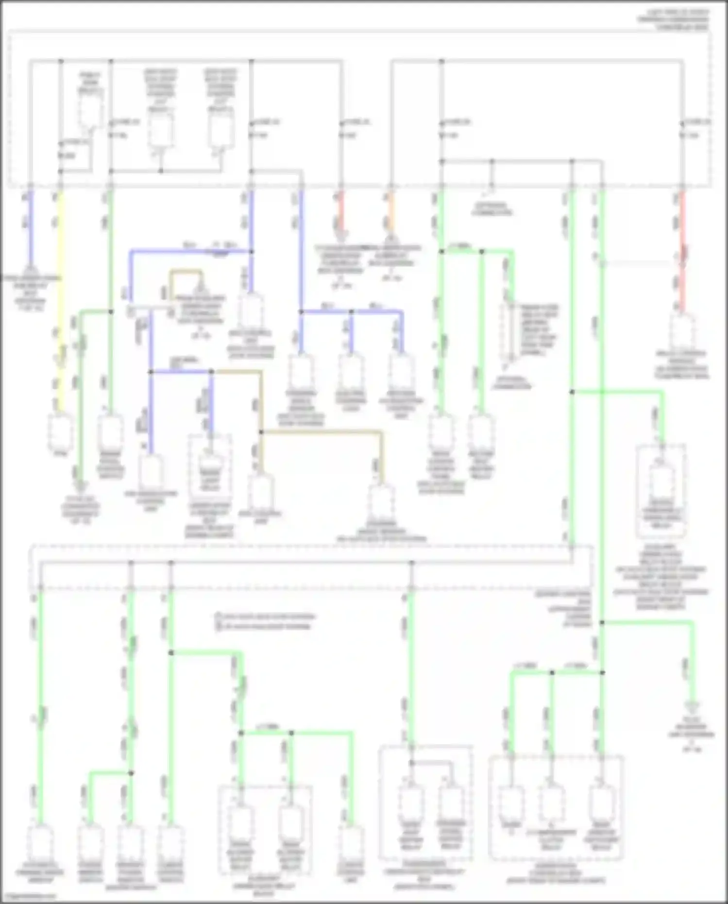 Wiring diagram steering wheel heater relay for Acura MDX III facelift (2015-2016) (4 of 4)