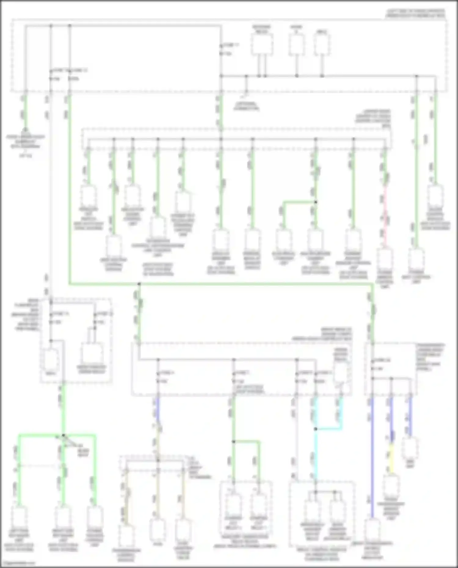 Wiring diagram telematics control unit/handsfree link control unit for Acura MDX III facelift (2015-2016) (3 of 5)