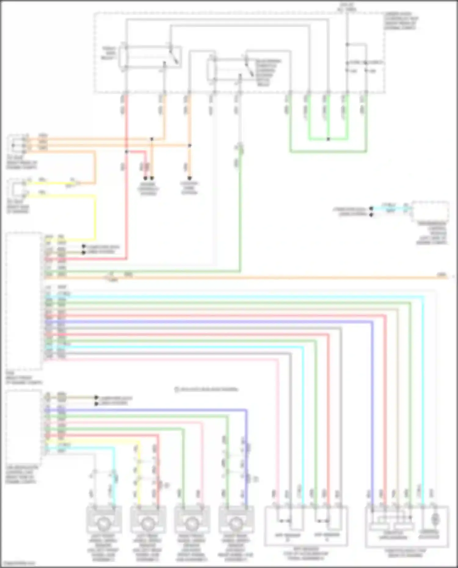 Wiring diagram throttle actuator for Acura MDX III facelift (2015-2016) (1 of 2)