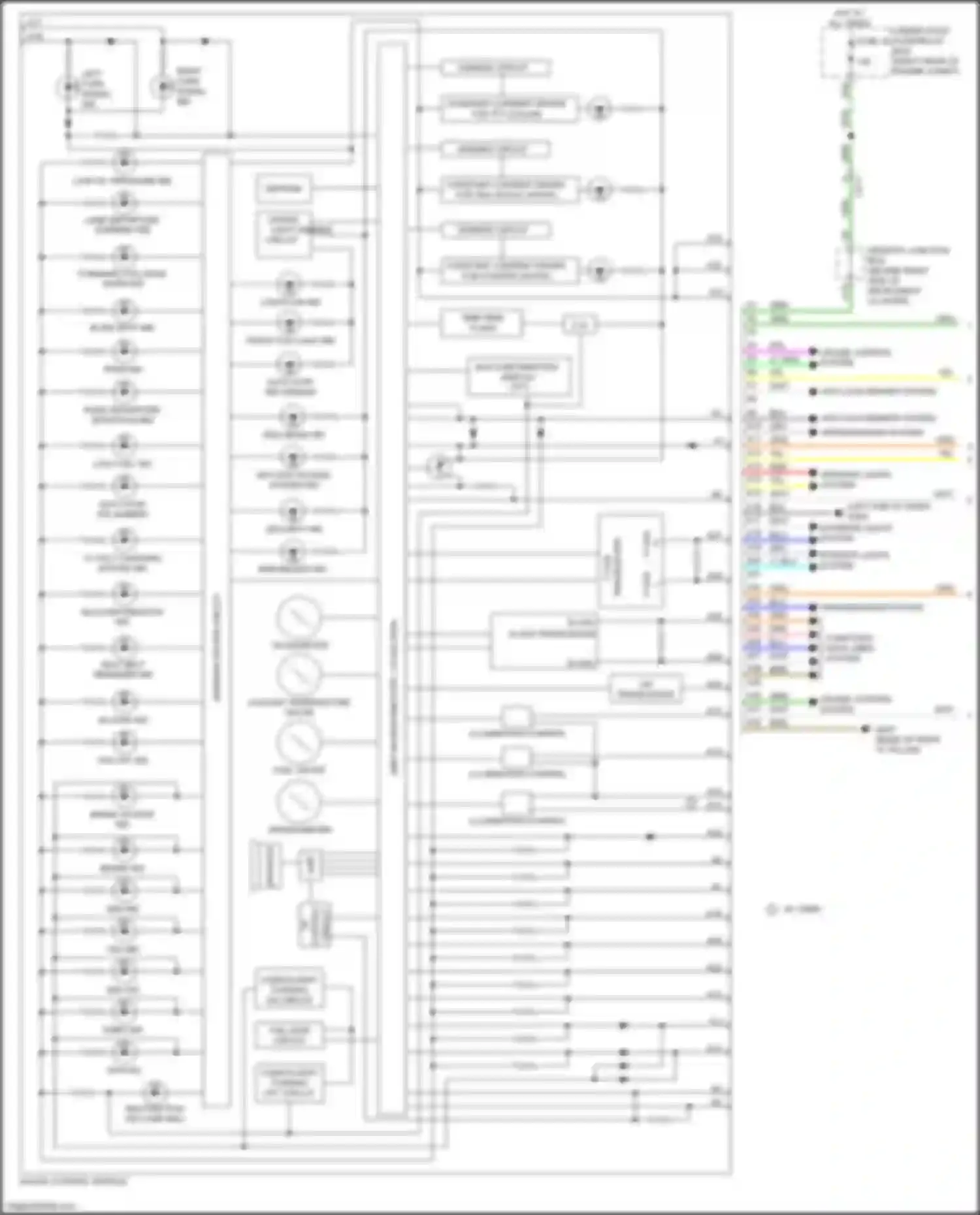 Wiring diagram tpms ind for Acura MDX III facelift (2015-2016) (1 of 2)