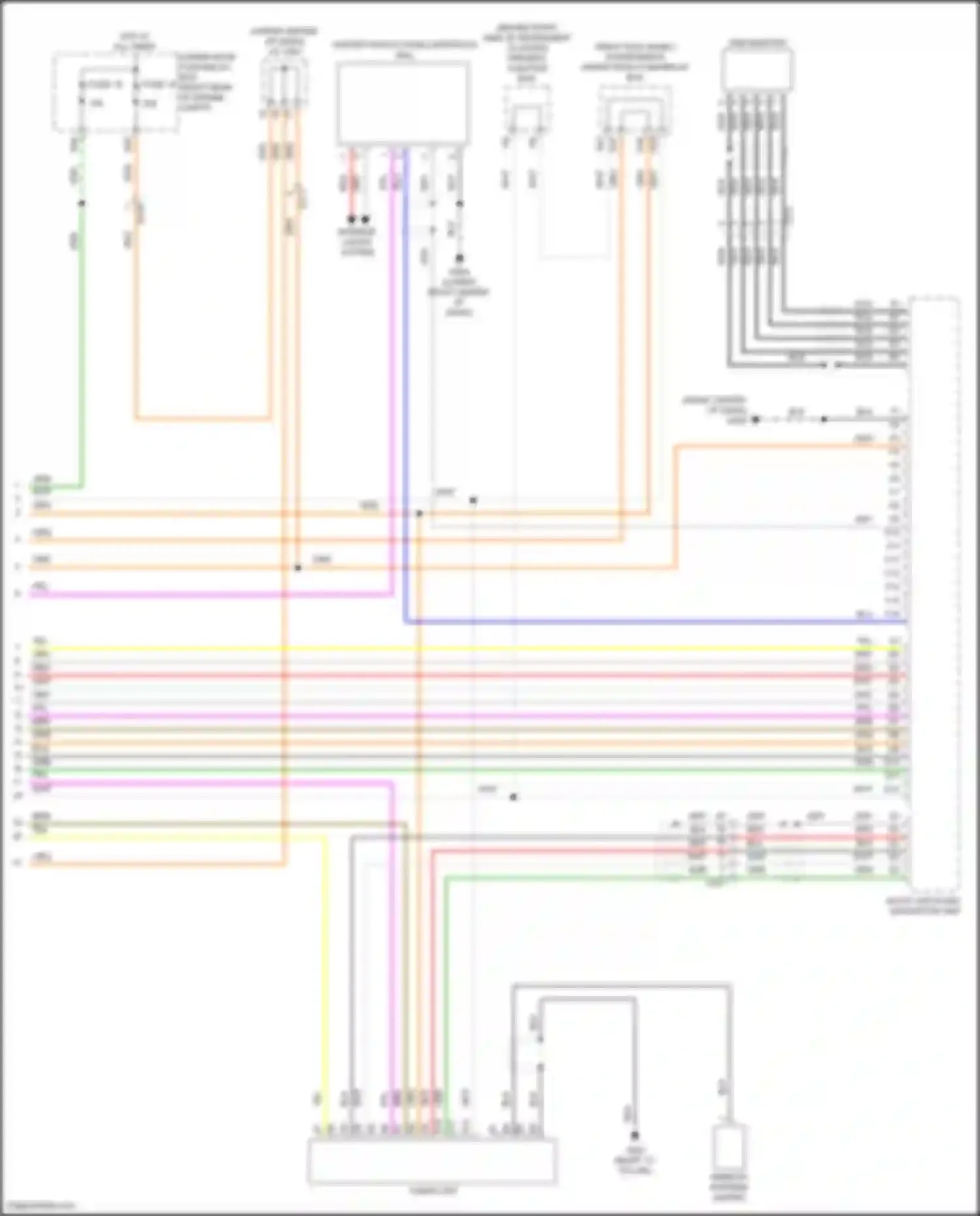 Wiring diagram usb adapter for Acura MDX III facelift (2015-2016) (3 of 3)