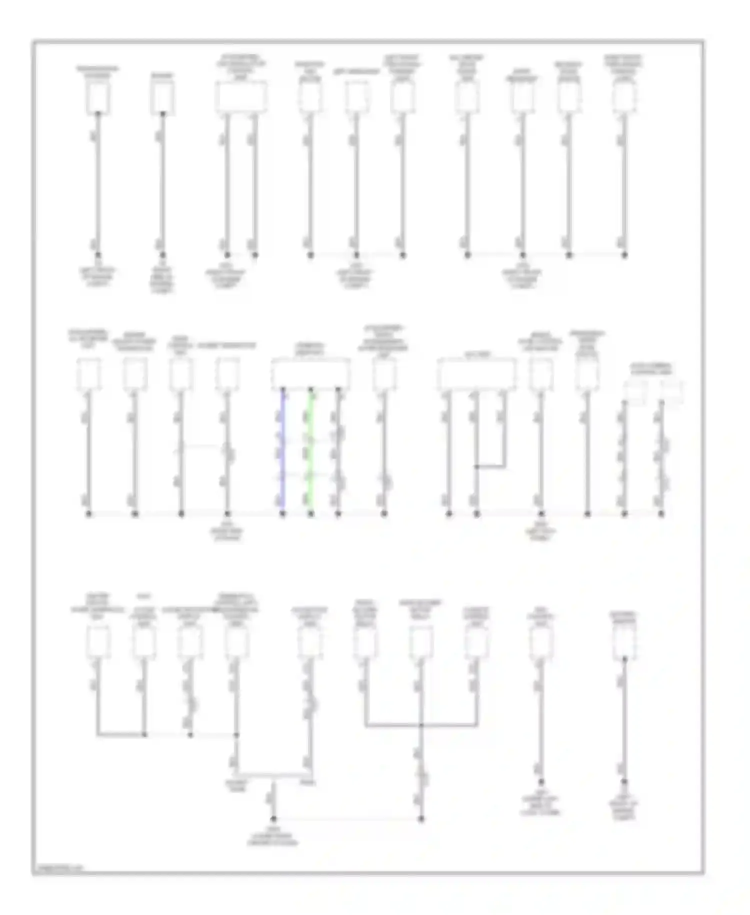 MDX Acura III (2013-2015): Ground distribution circuit (1 of 6)