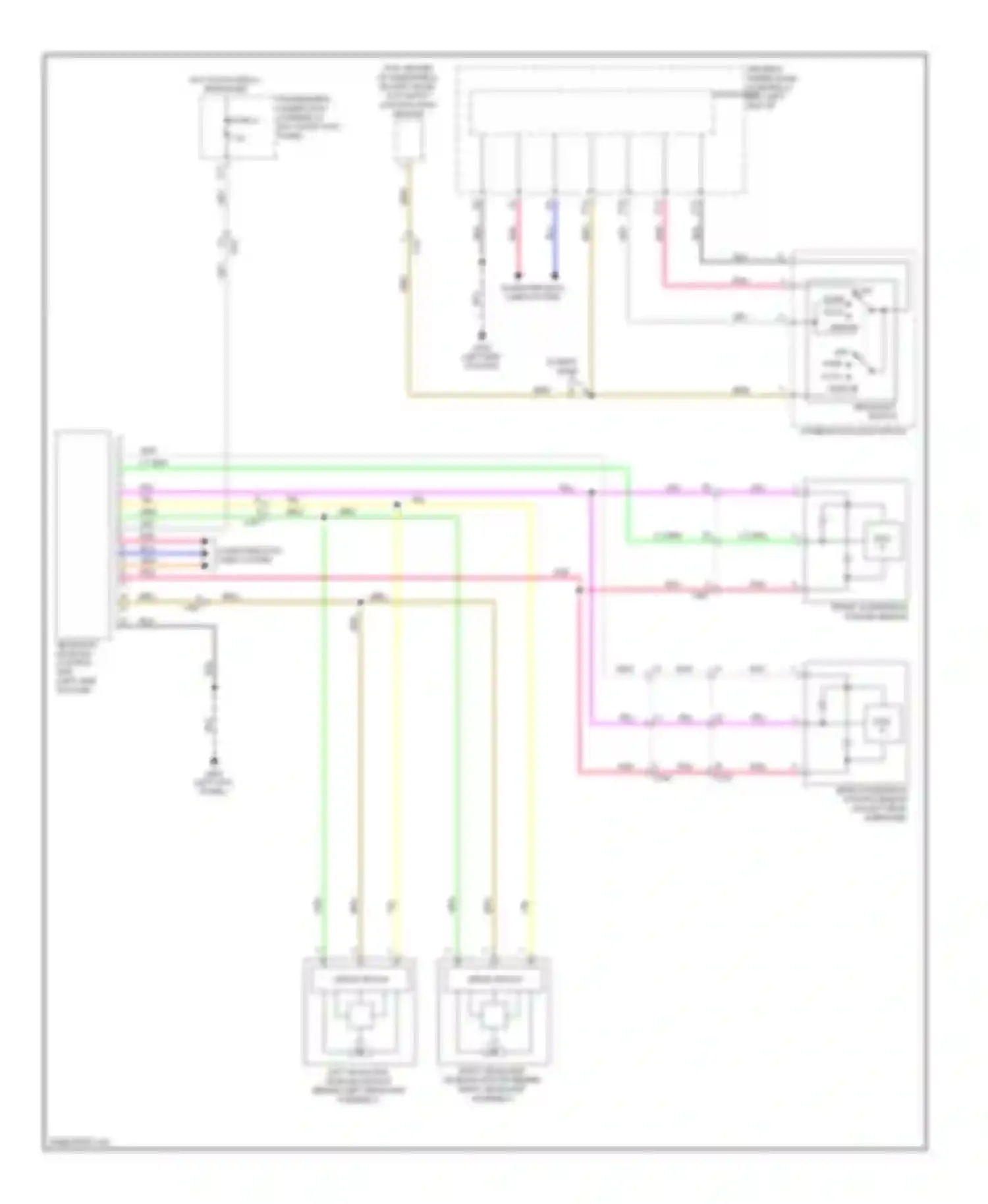 MDX Acura III (2013-2015): Headlamps leveling circuit