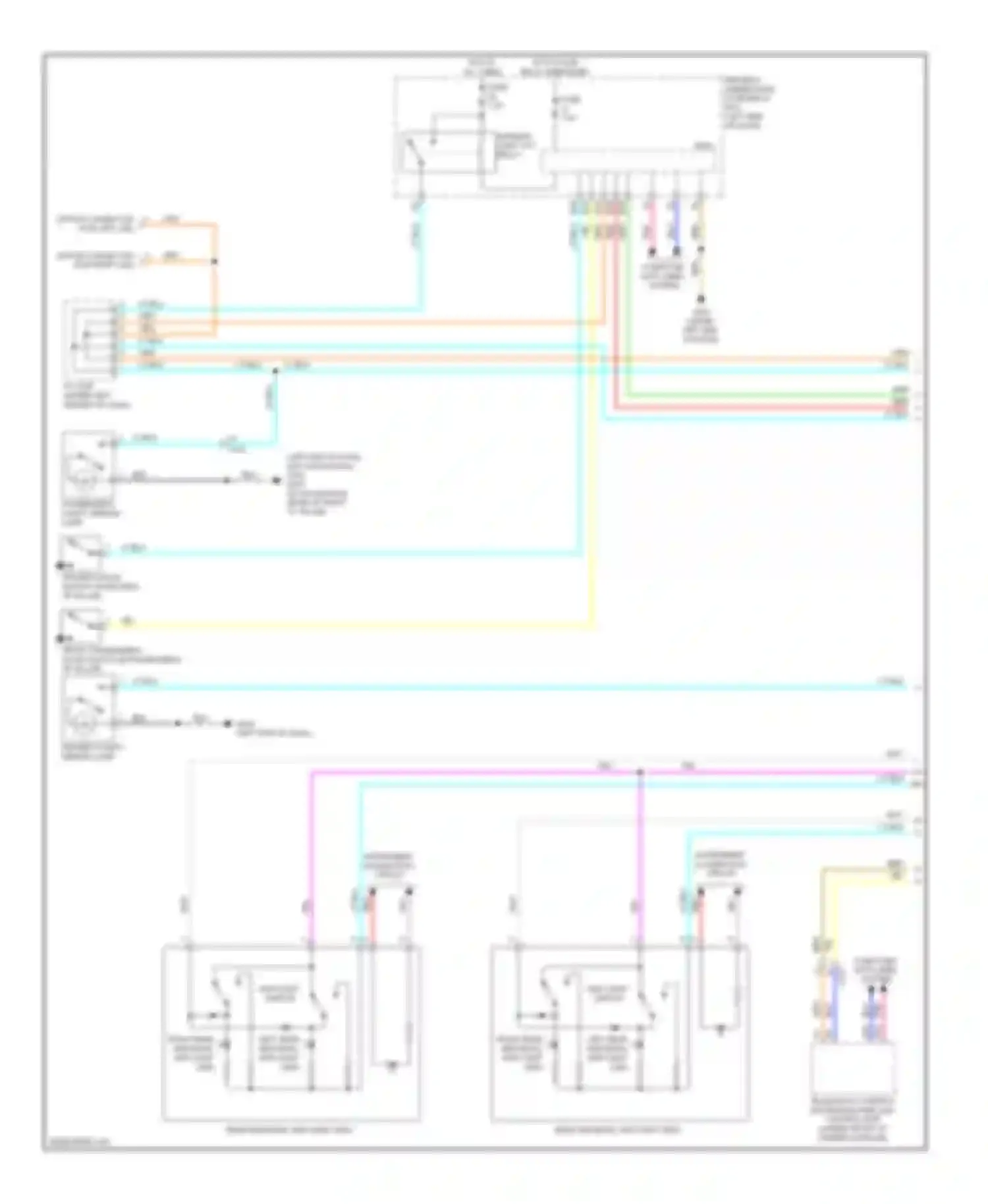 MDX Acura III (2013-2015): Courtesy lamps circuit (1 of 3)