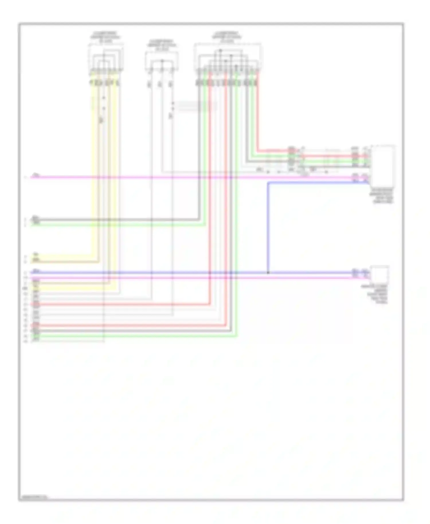 MDX Acura III (2013-2015): Hands free module circuit, without navigation (2 of 2)