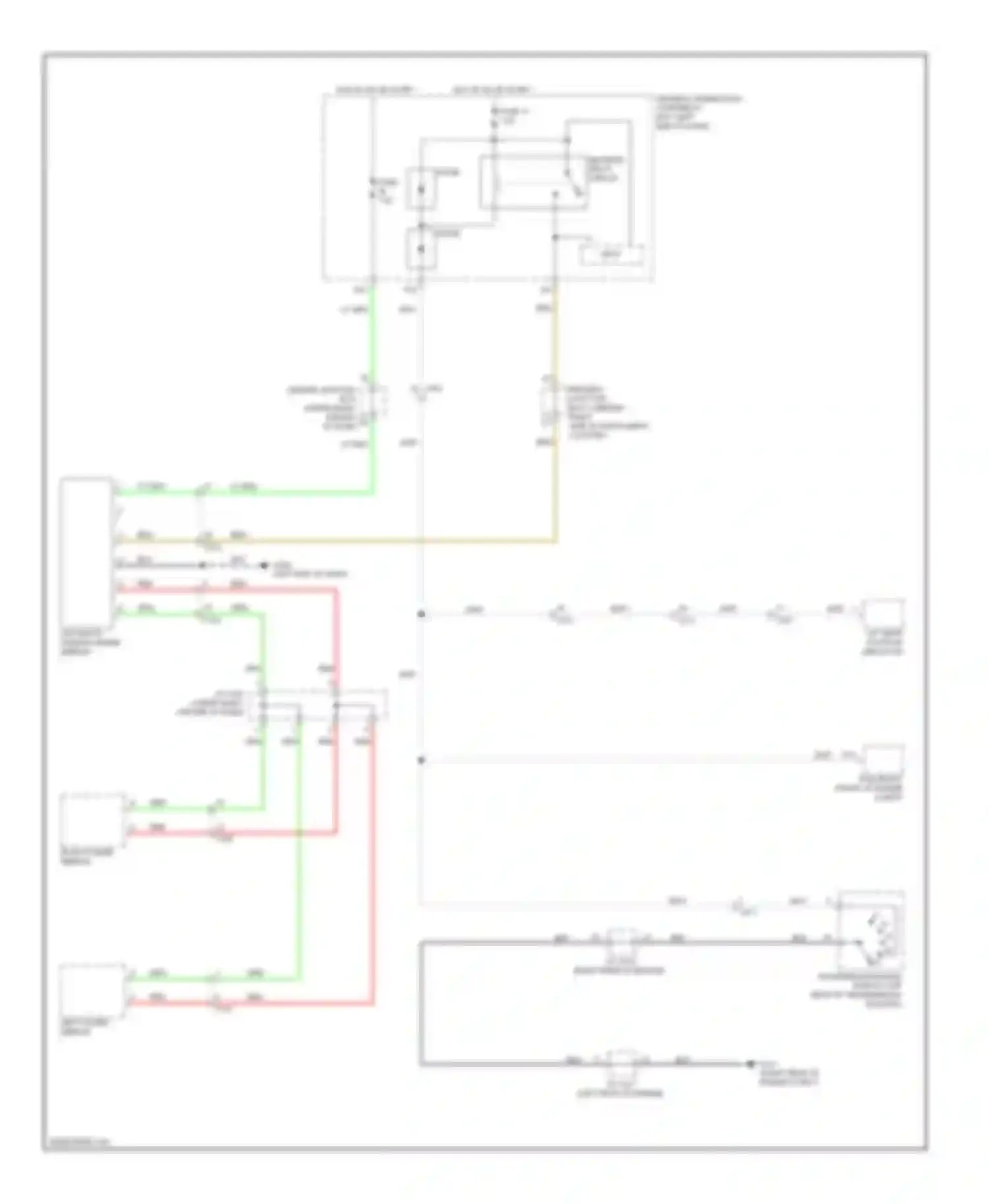 MDX Acura III (2013-2015): Power mirrors circuit
