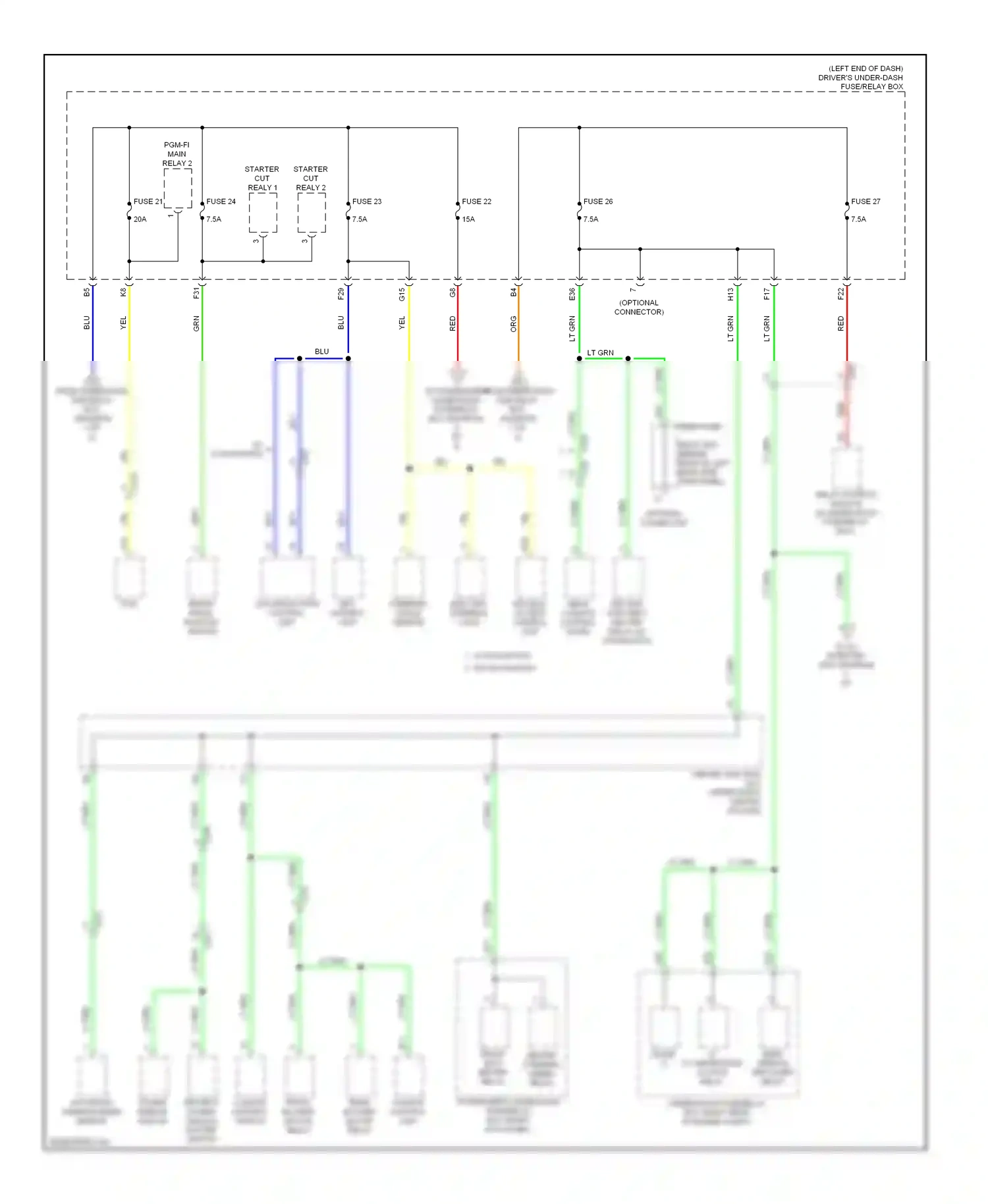 Acura MDX III (2013-2015) automatic wiring diagram  (1 of 1)