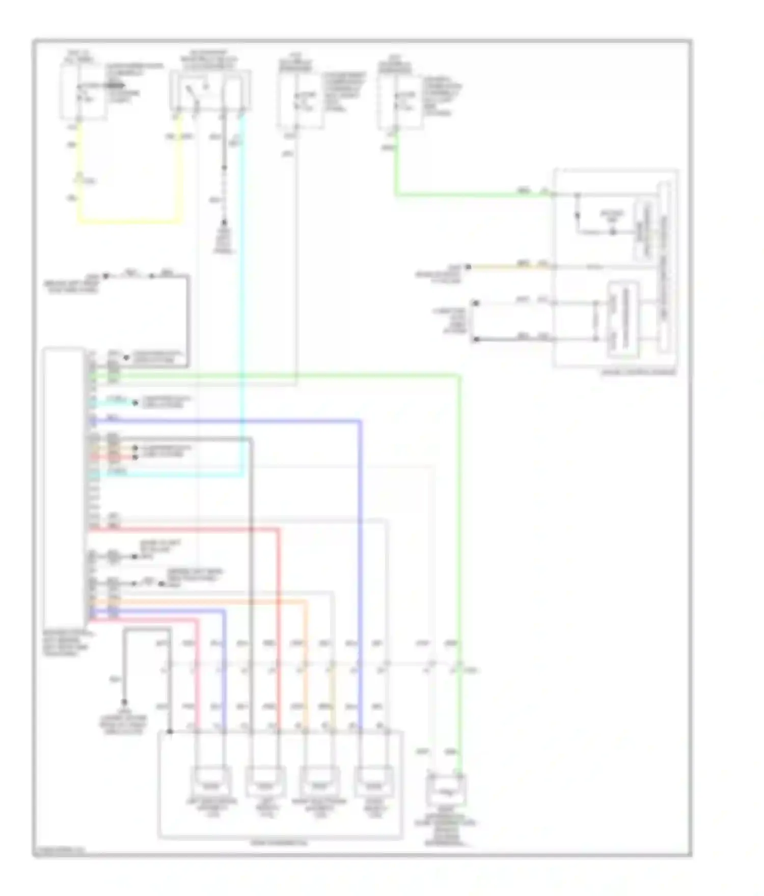 Wiring diagram circuit warning driver for Acura MDX III (2013-2015) (1 of 1)