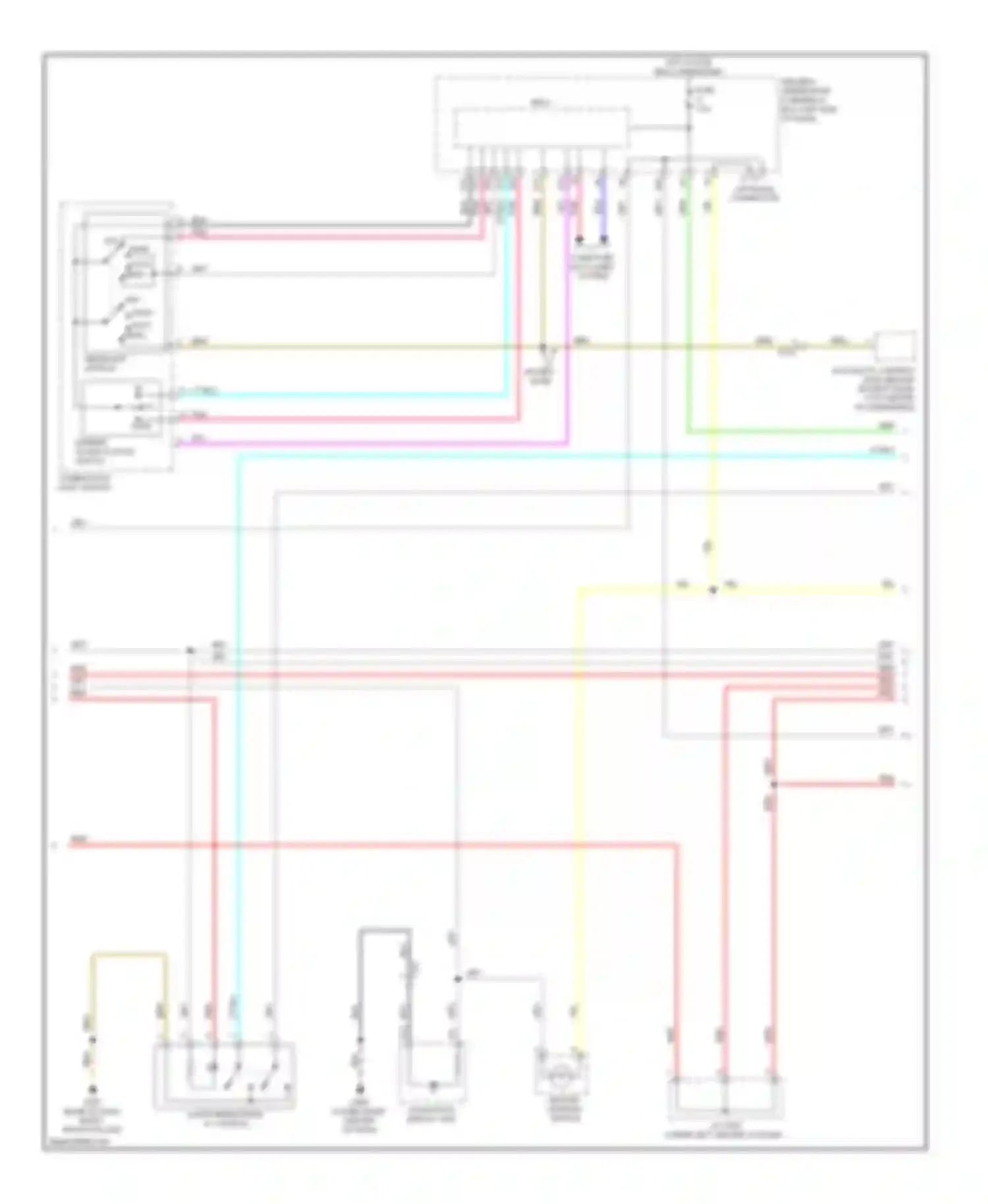 Wiring diagram combination light switch for Acura MDX III (2013-2015) (4 of 5)
