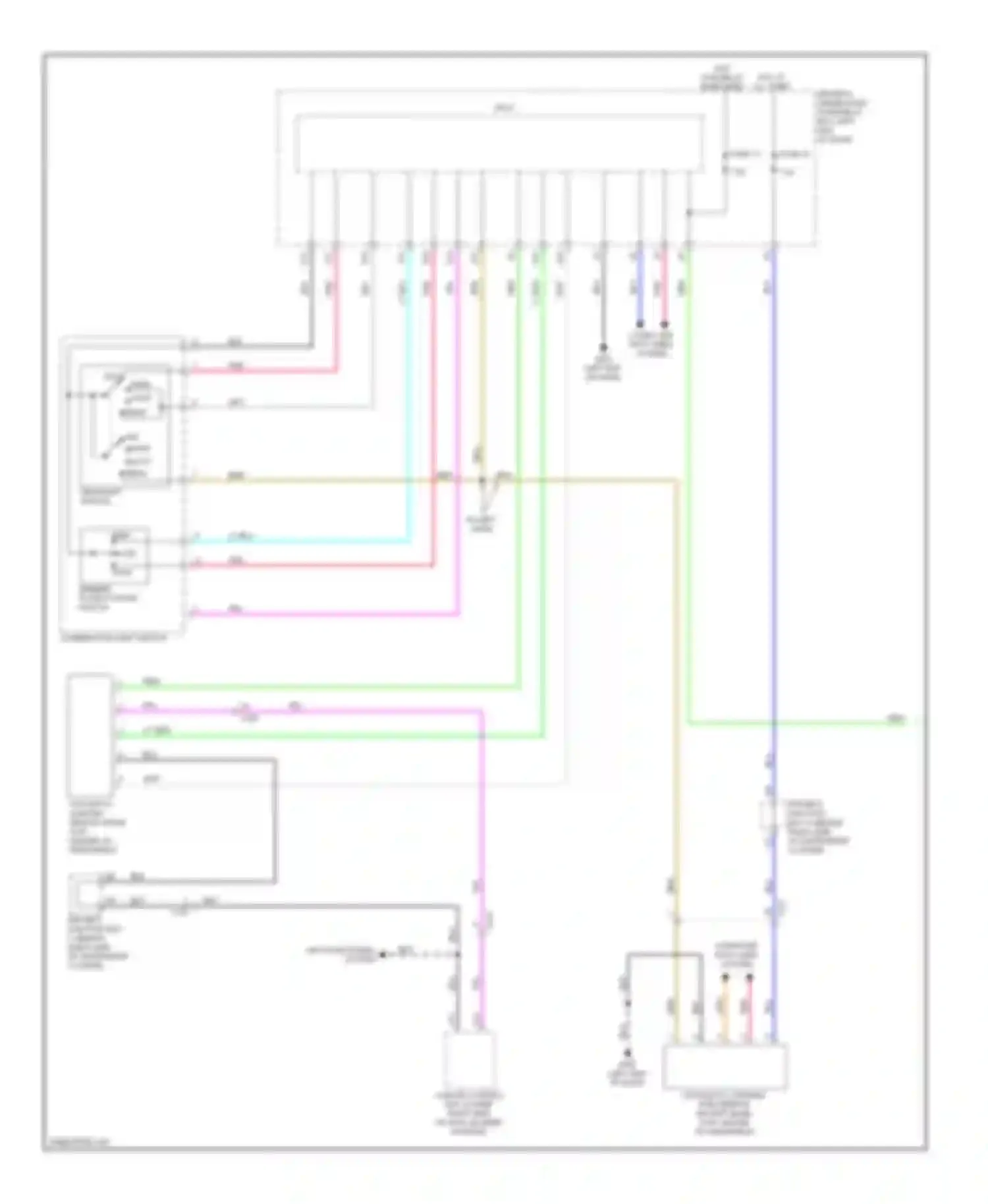 Wiring diagram combination light switch for Acura MDX III (2013-2015) (2 of 5)