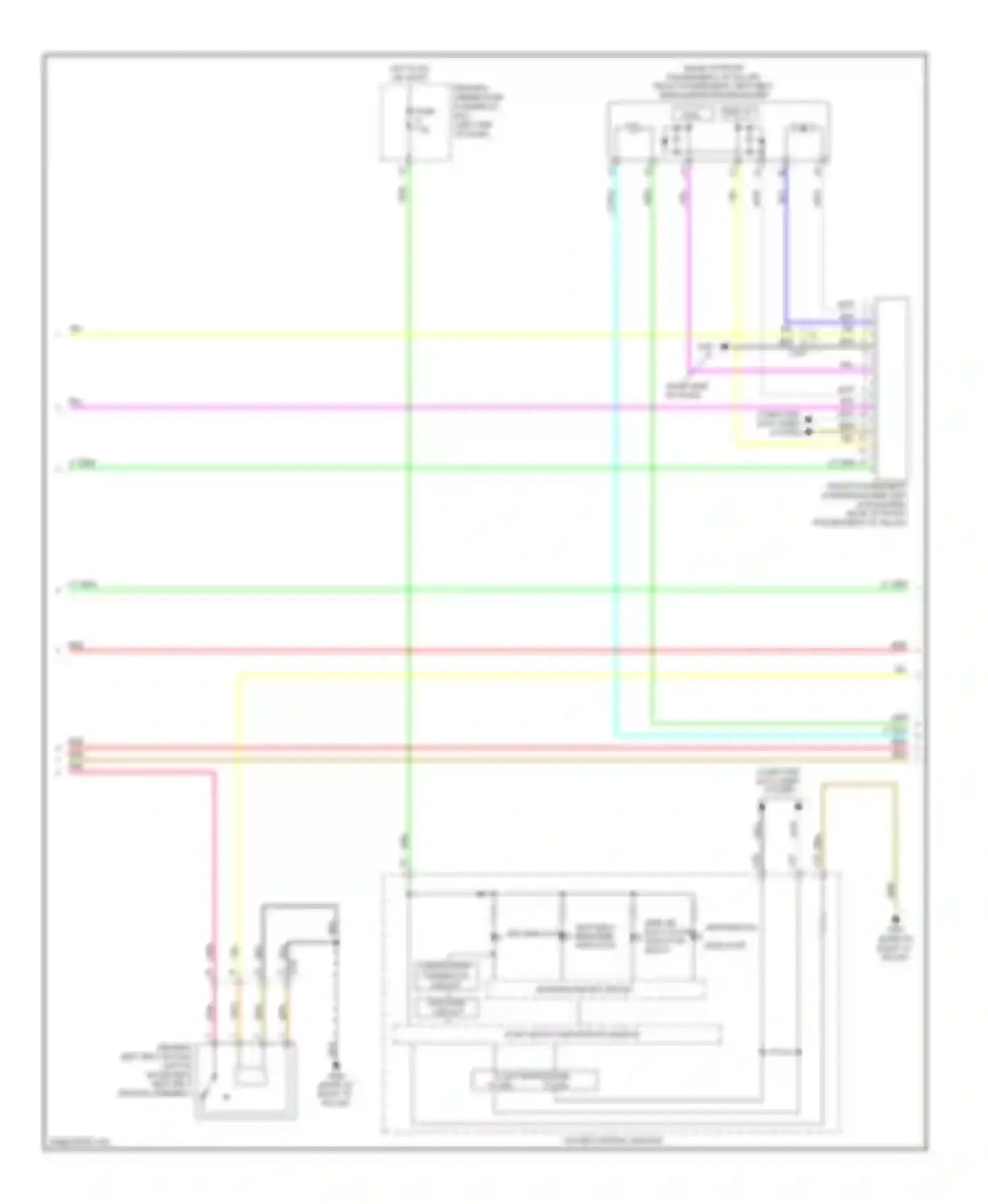 Wiring diagram compulsory turning- on circuit for Acura MDX III (2013-2015) (3 of 5)