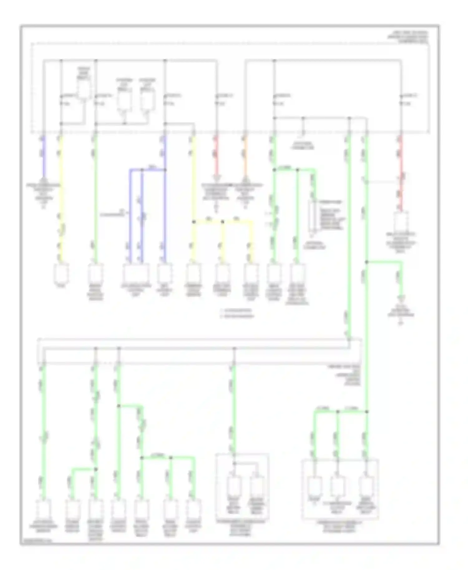 Wiring diagram driver's power power mirror window switch master switch for Acura MDX III (2013-2015) (1 of 1)
