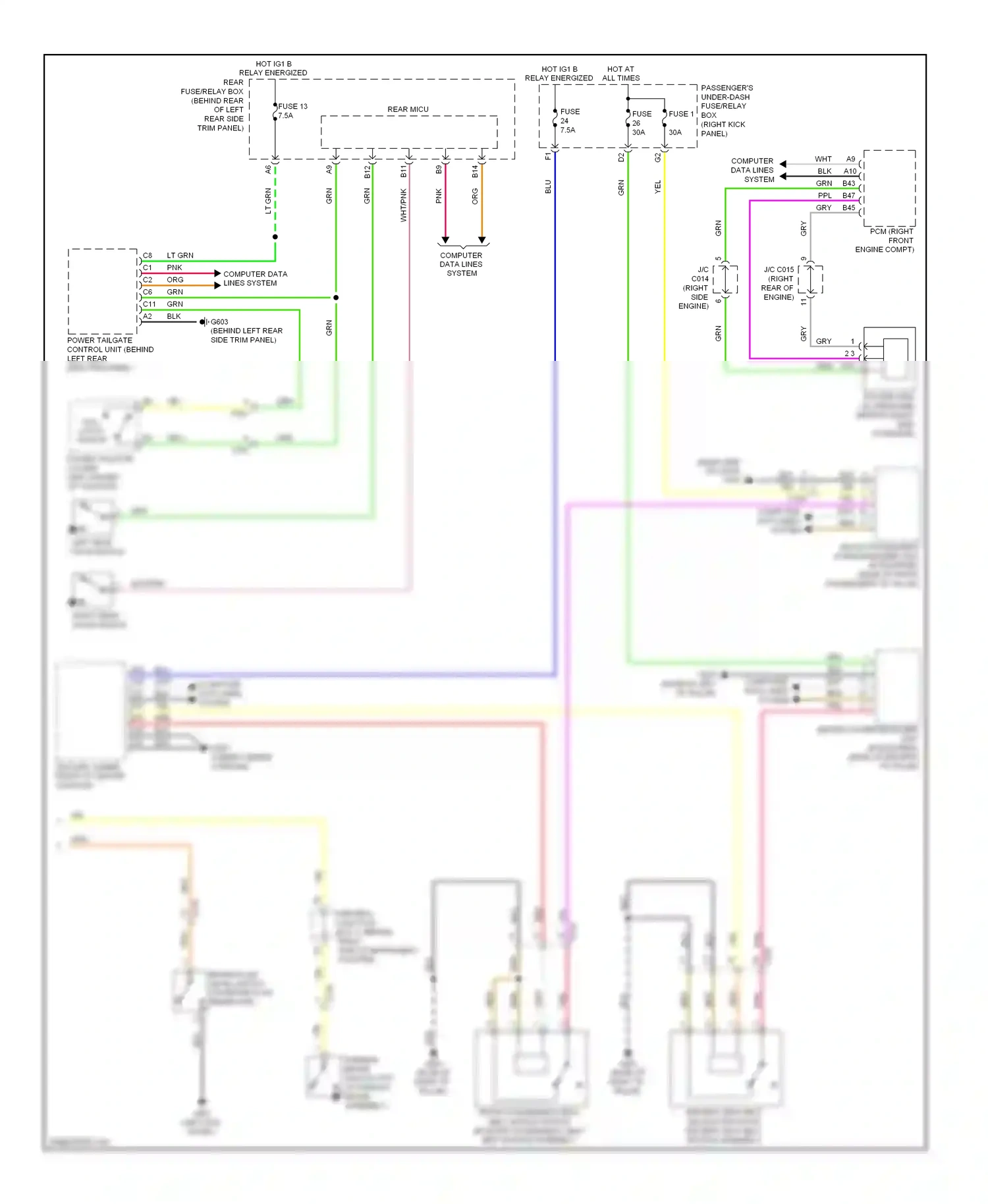 Acura MDX III (2013-2015) engine wiring diagram  (2 of 2)