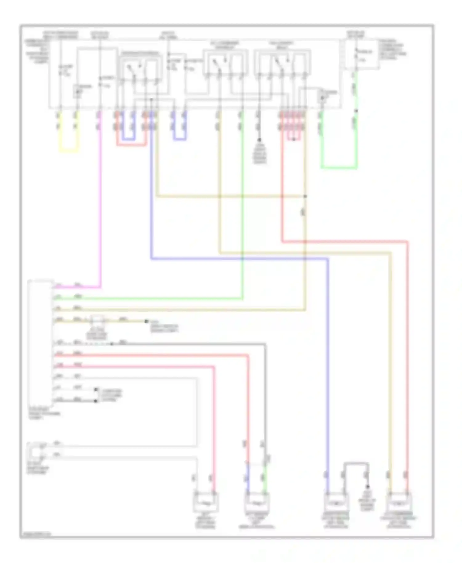 Wiring diagram fan control relay for Acura MDX III (2013-2015) (2 of 2)
