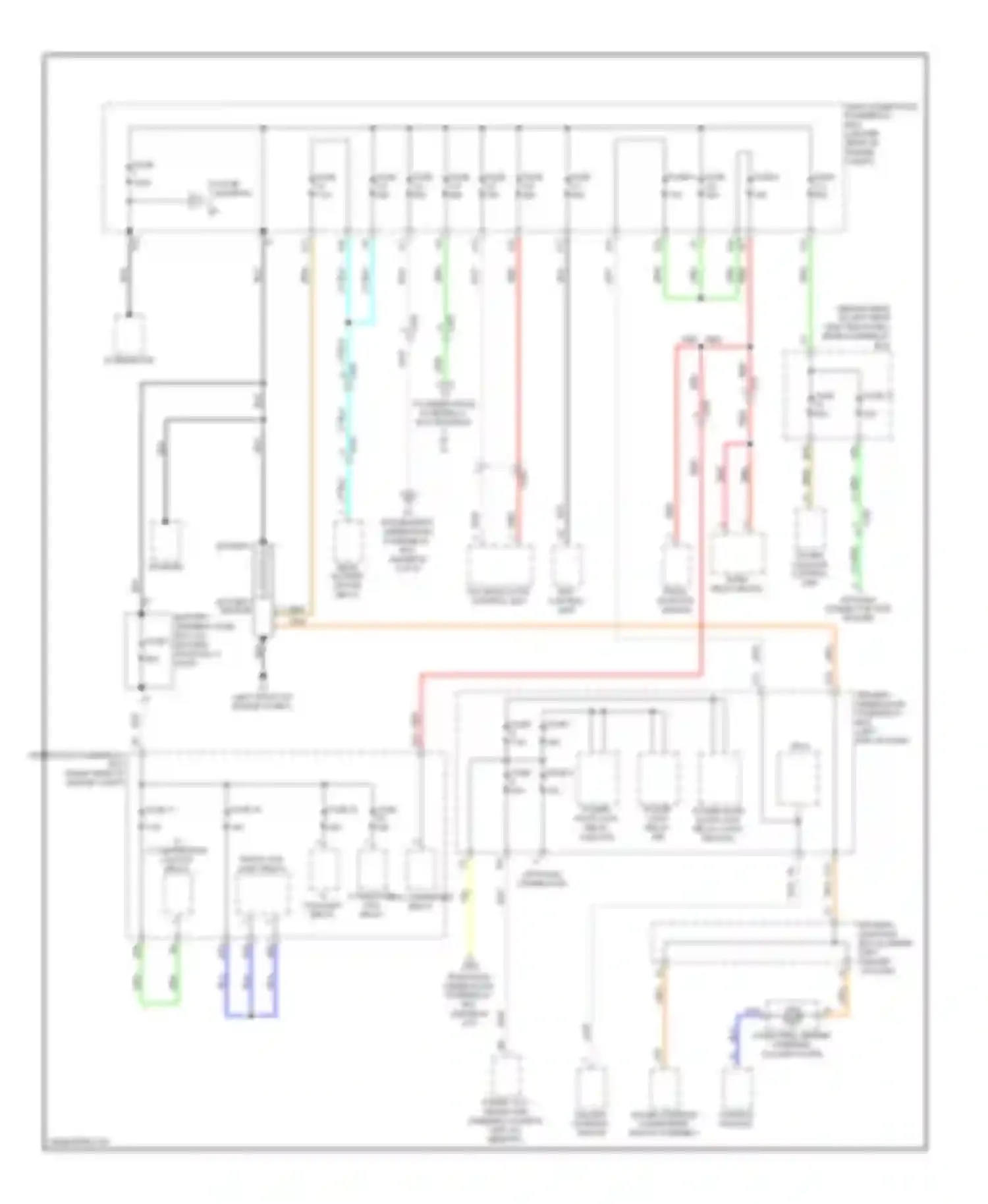 Wiring diagram hazard warning switch for Acura MDX III (2013-2015) (3 of 3)