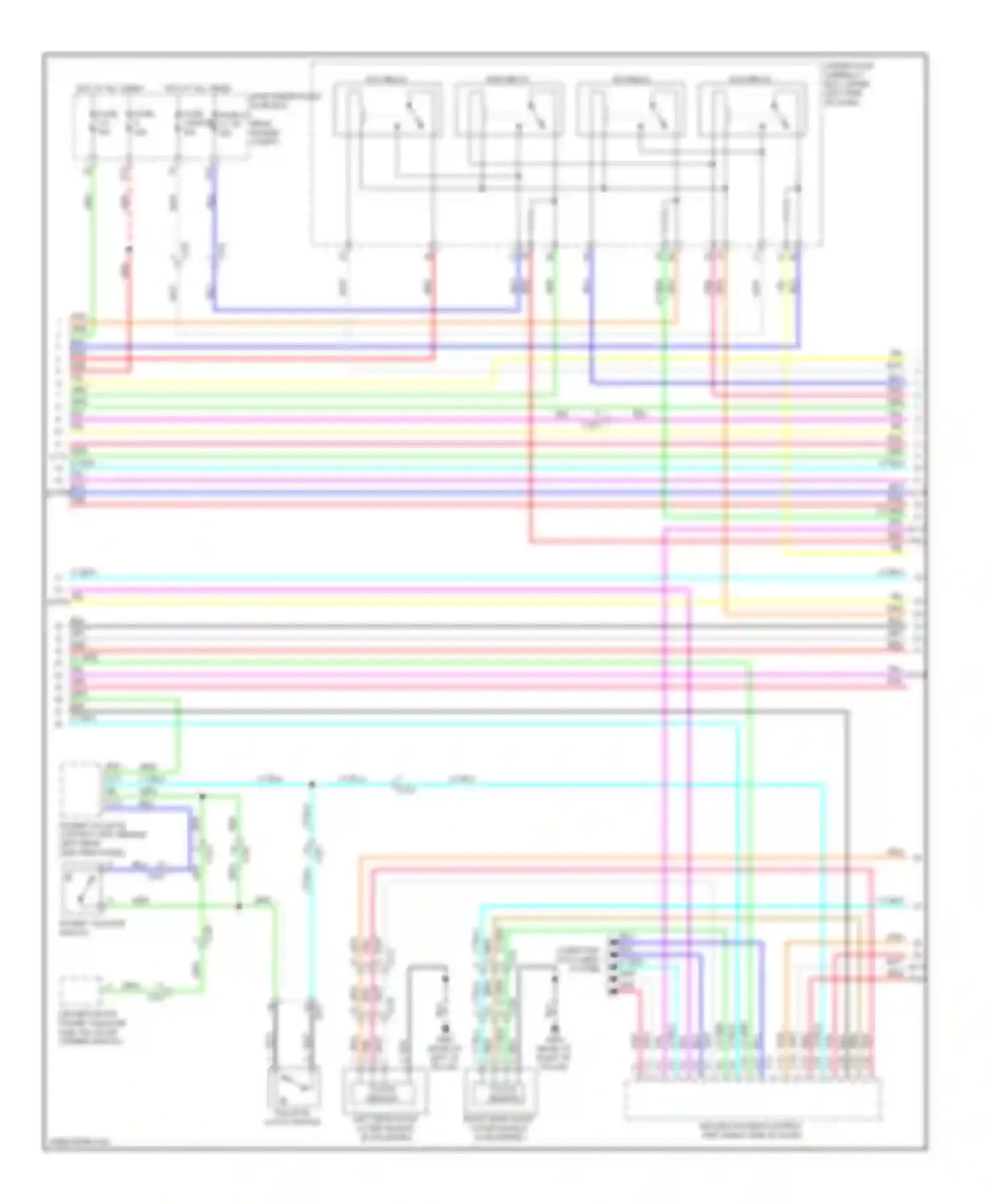 Wiring diagram main under- hood fuse box for Acura MDX III (2013-2015) (1 of 2)