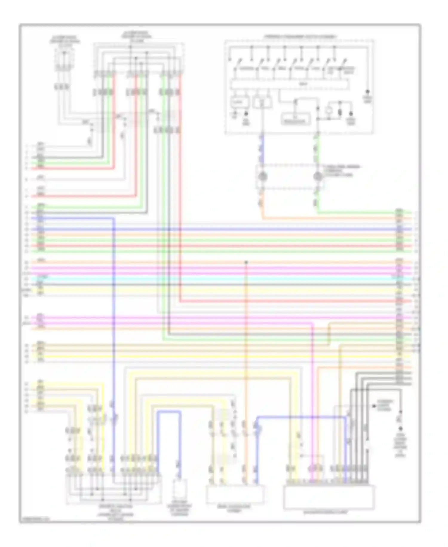 Wiring diagram navigation display unit for Acura MDX III (2013-2015) (3 of 8)