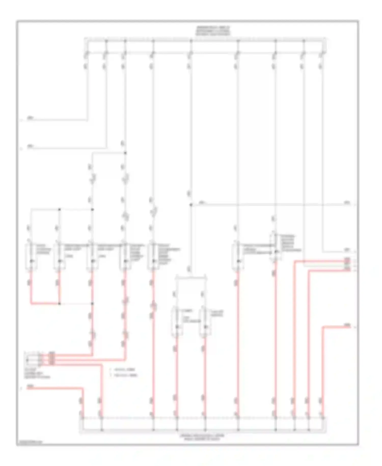 Wiring diagram parking, backup sensor switch for Acura MDX III (2013-2015) (1 of 3)