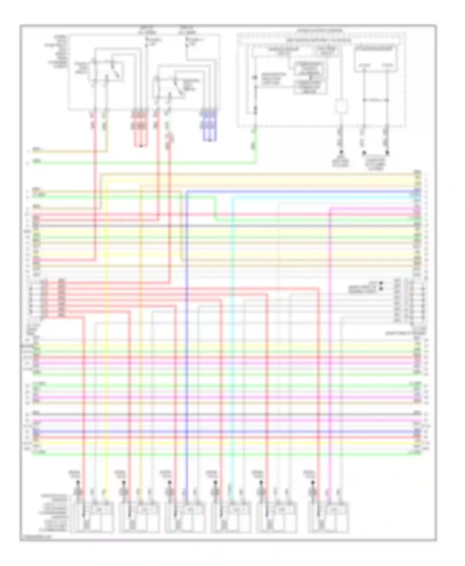 Wiring diagram pgm-fi sub- relay for Acura MDX III (2013-2015) (2 of 2)