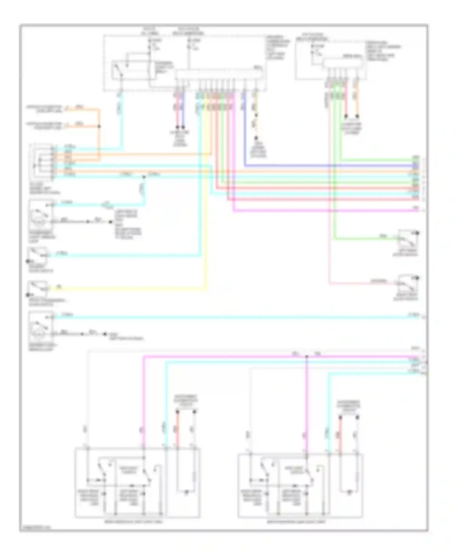 Wiring diagram rear micu for Acura MDX III (2013-2015) (4 of 12)