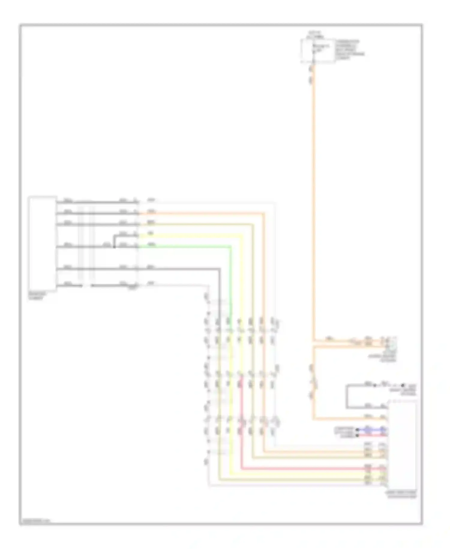Wiring diagram rearview camera for Acura MDX III (2013-2015) (2 of 2)