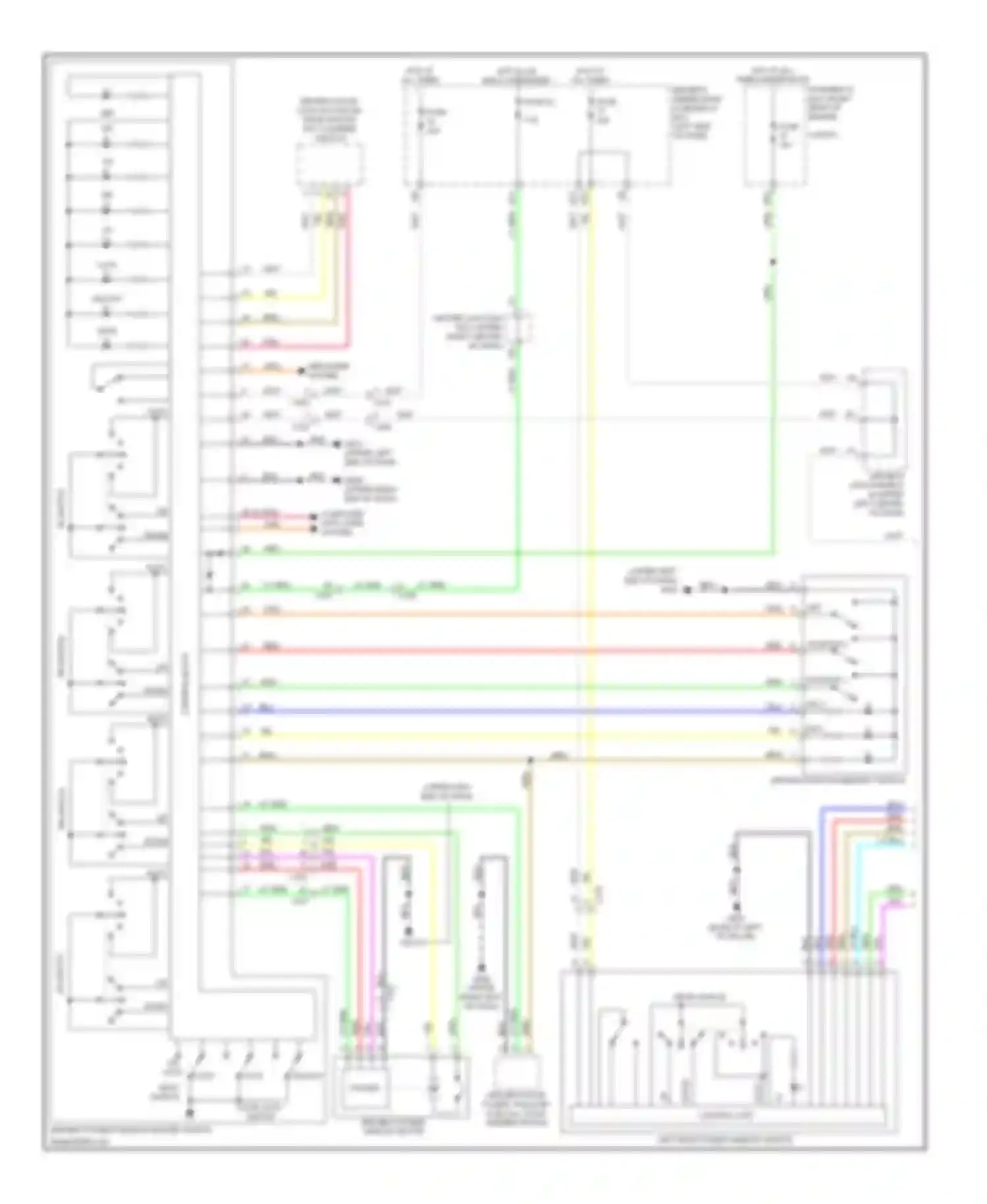 Wiring diagram un lock lock main switch for Acura MDX III (2013-2015) (1 of 1)