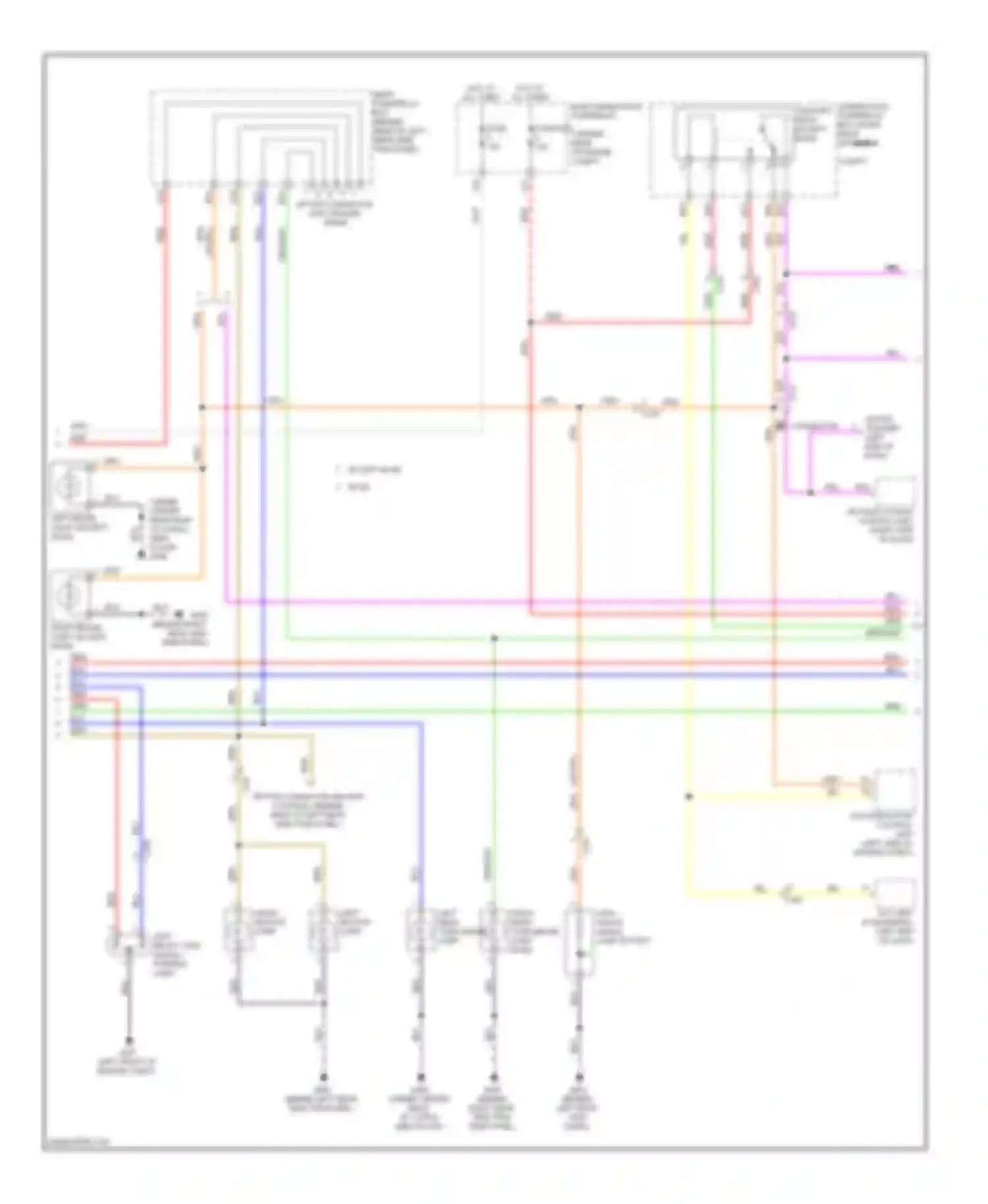 Wiring diagram under-hood fuse/relay box (right rear of rear of engine for Acura MDX III (2013-2015) (1 of 1)