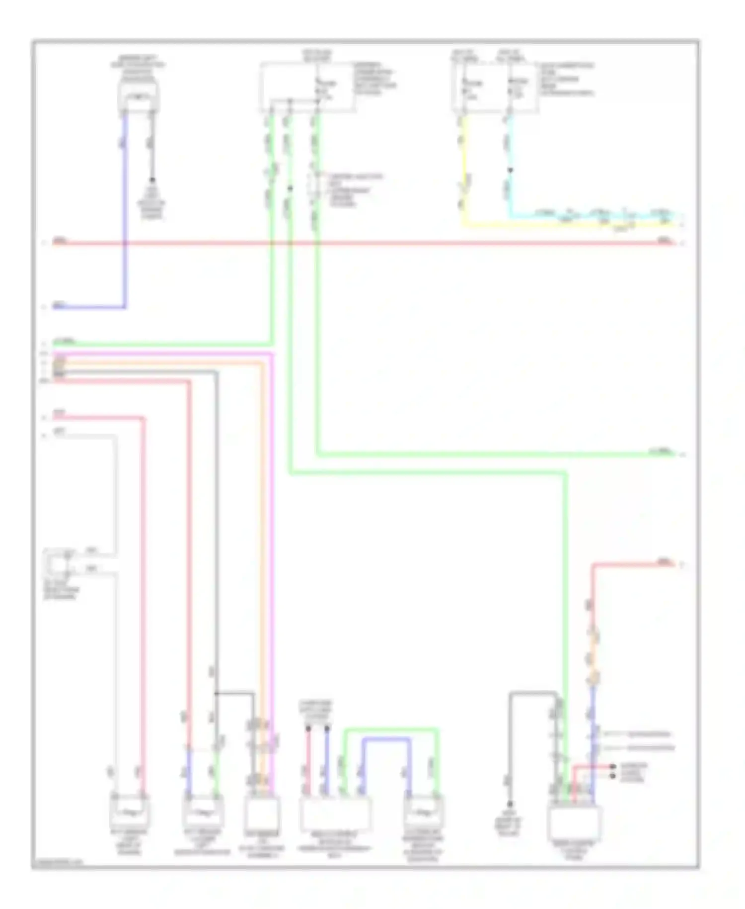 Wiring diagram w/o navigation for Acura MDX III (2013-2015) (2 of 7)