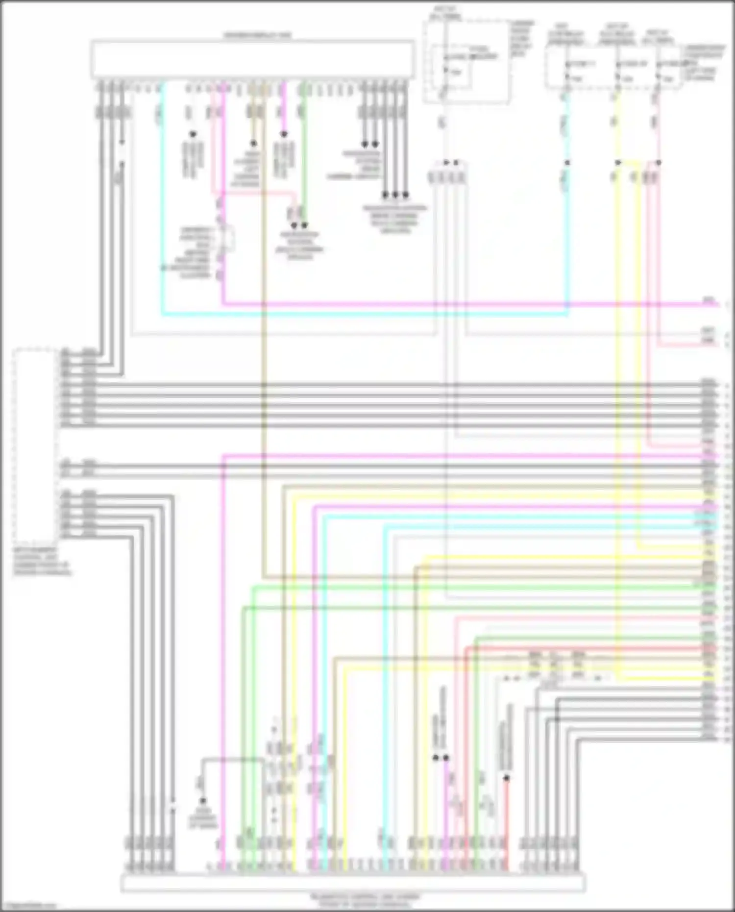 MDX Acura IV (2021-2024): Navigation circuit, 12 speakers (1 of 5)