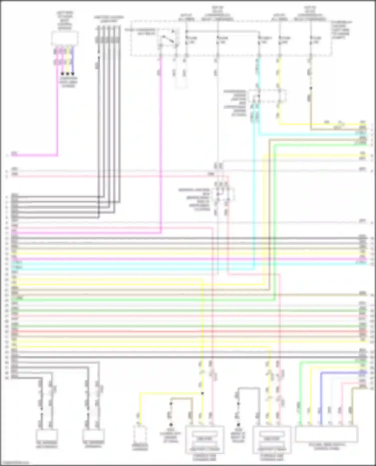 MDX Acura IV (2021-2024): Navigation circuit, 12 speakers (2 of 5)