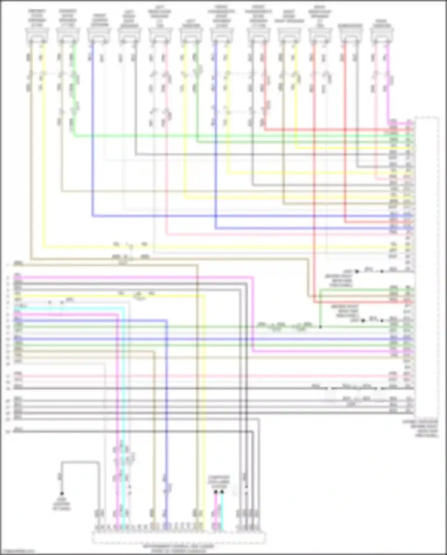 MDX Acura IV (2021-2024): Navigation circuit, 12 speakers (5 of 5)