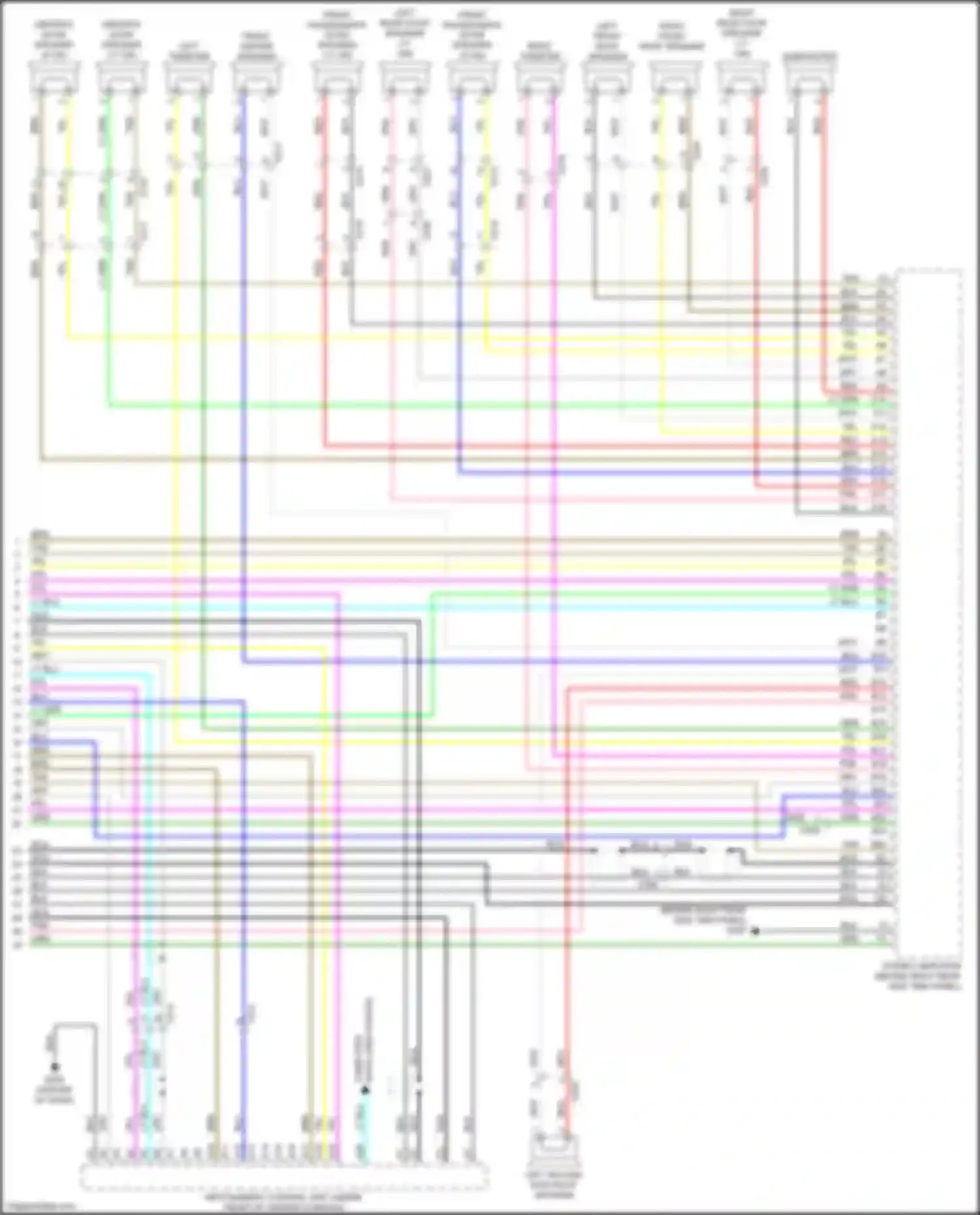 MDX Acura IV (2021-2024): Navigation circuit, 16 speakers (5 of 5)