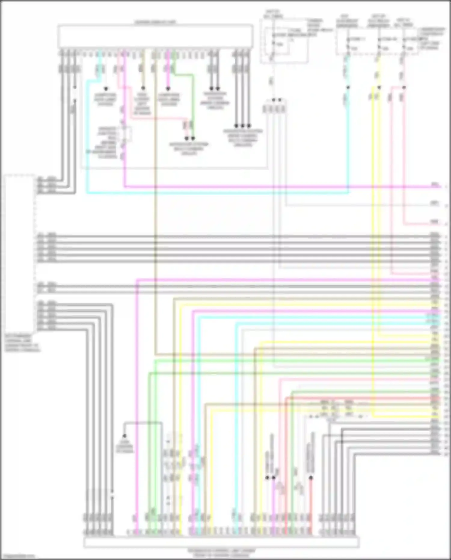 MDX Acura IV (2021-2024): Navigation circuit, 9 speakers (1 of 5)
