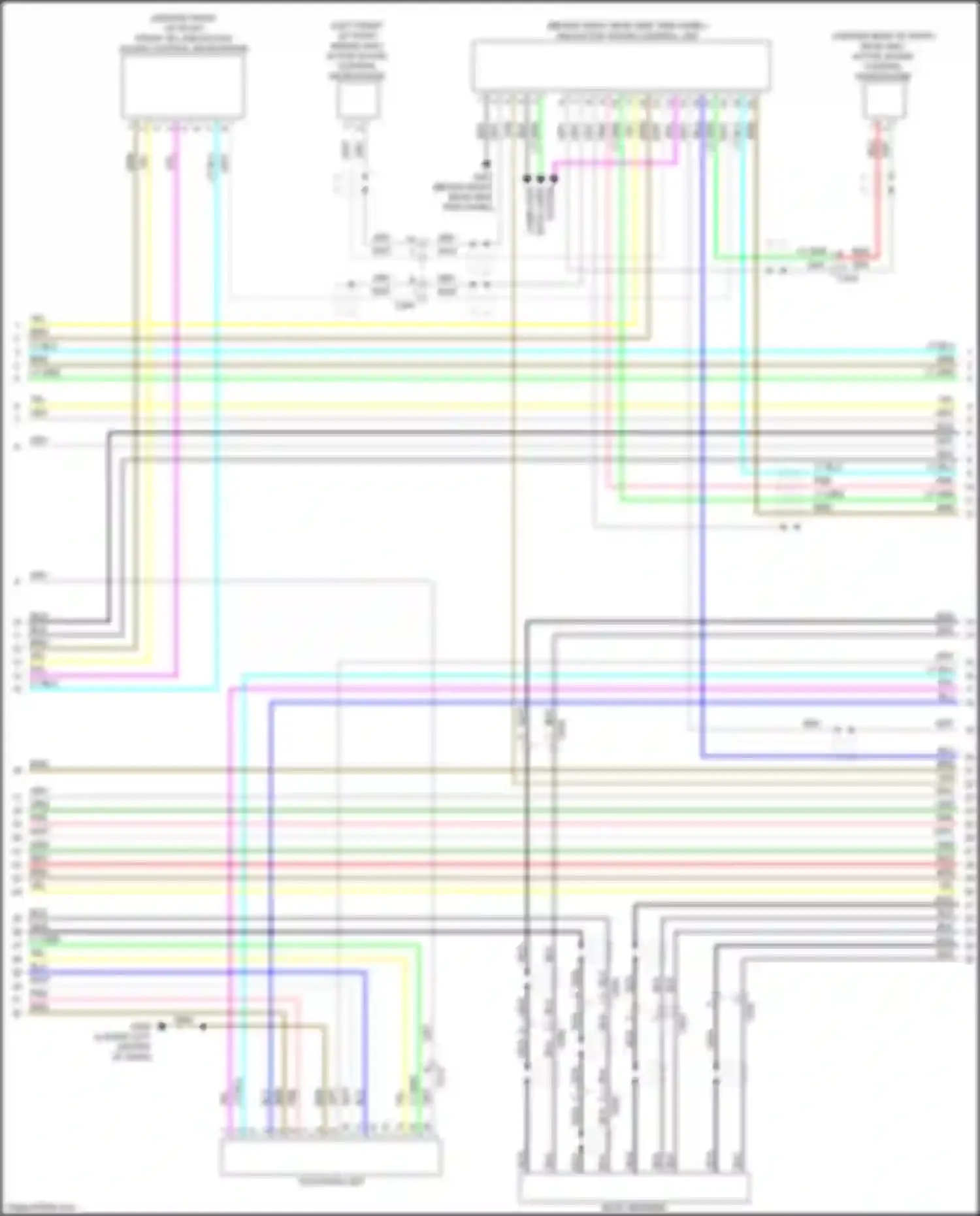 MDX Acura IV (2021-2024): Navigation circuit, 9 speakers (3 of 5)
