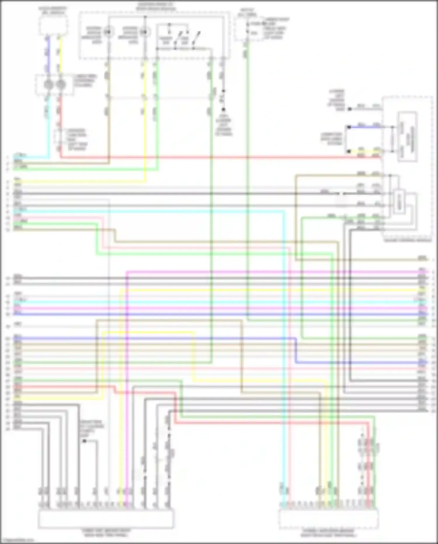 MDX Acura IV (2021-2024): Navigation circuit, 9 speakers (4 of 5)