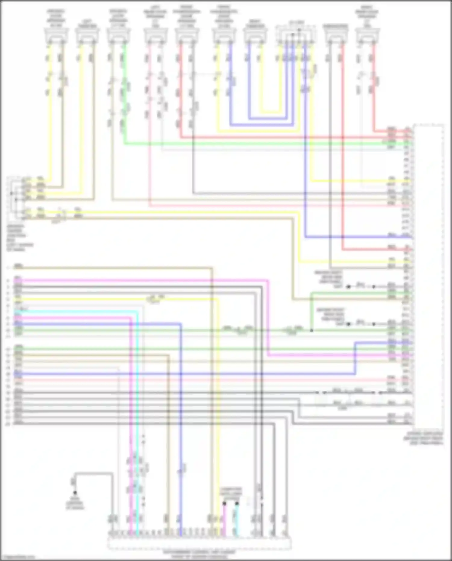 MDX Acura IV (2021-2024): Navigation circuit, 9 speakers (5 of 5)