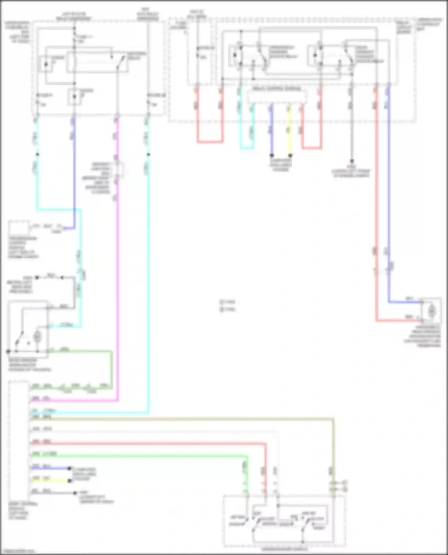 MDX Acura IV (2021-2024): Rear wiper/washer circuit