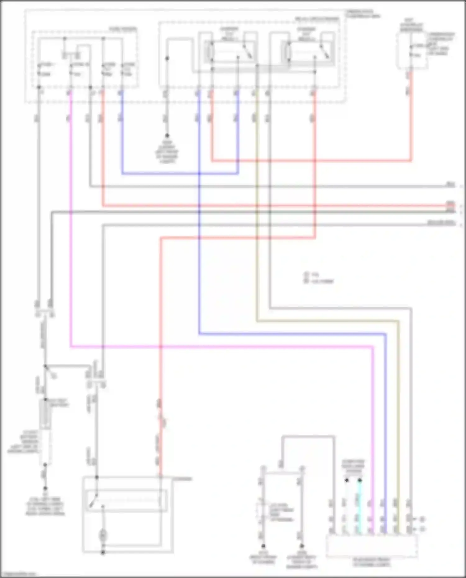 Wiring diagram 12 volt battery for Acura MDX IV (2021-2024) (3 of 3)