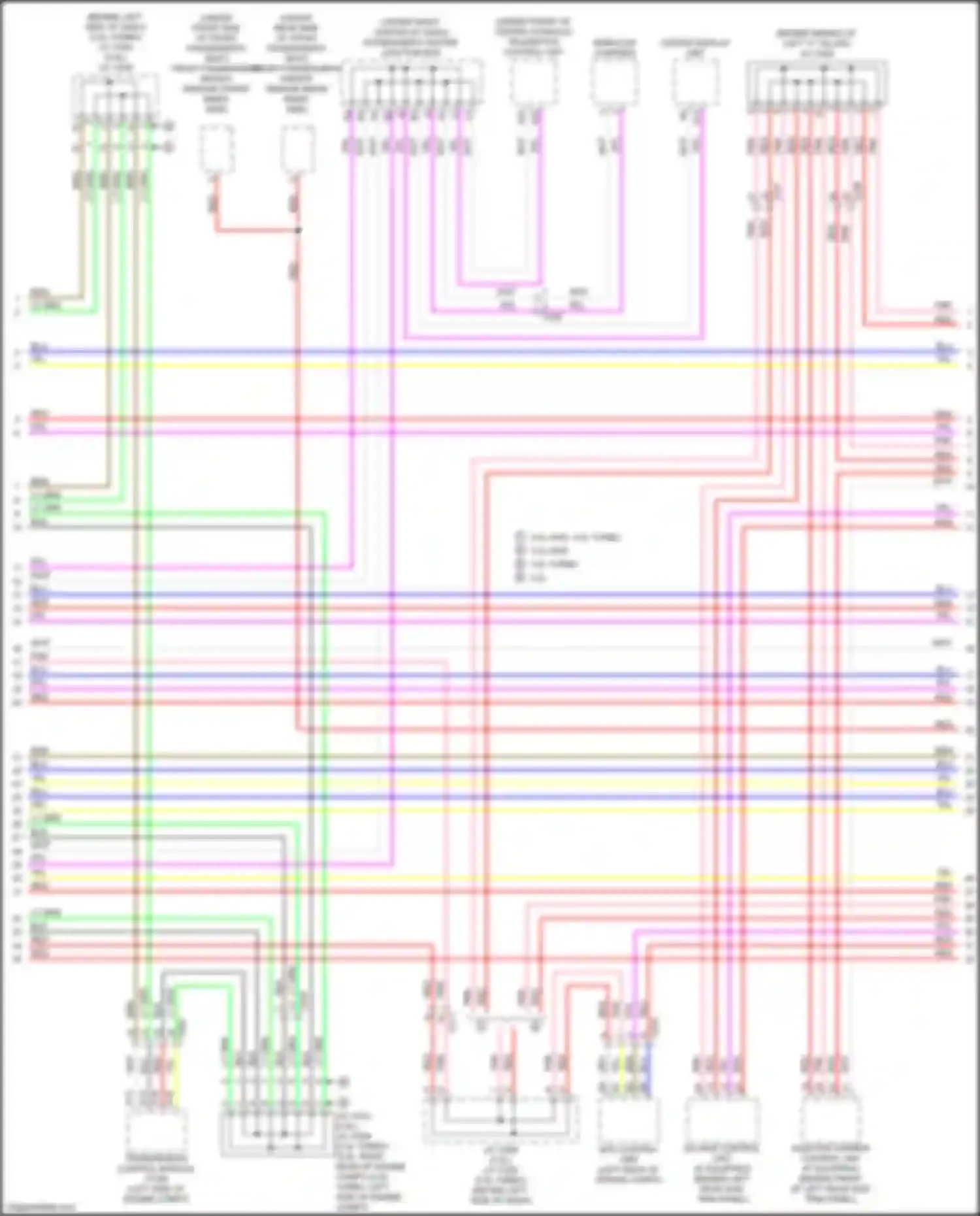 Wiring diagram adaptive damper control unit for Acura MDX IV (2021-2024) (2 of 6)